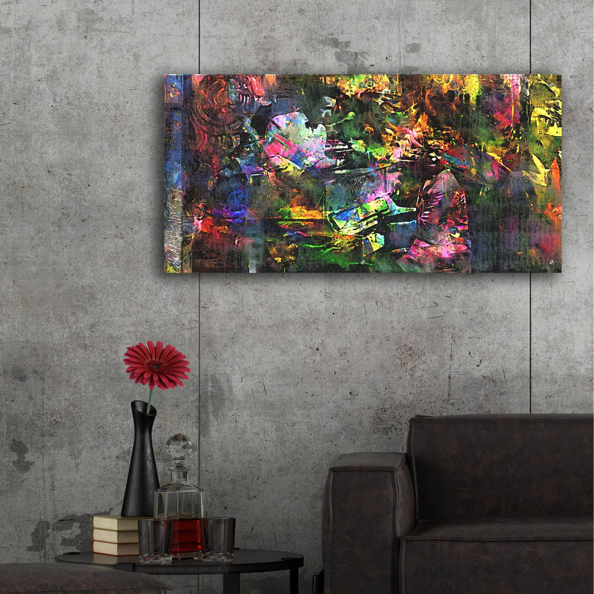 Epic Art 'Play It Again Samprint' by Murray Henderson Fine Art, Acrylic Glass Wall Art,48x24