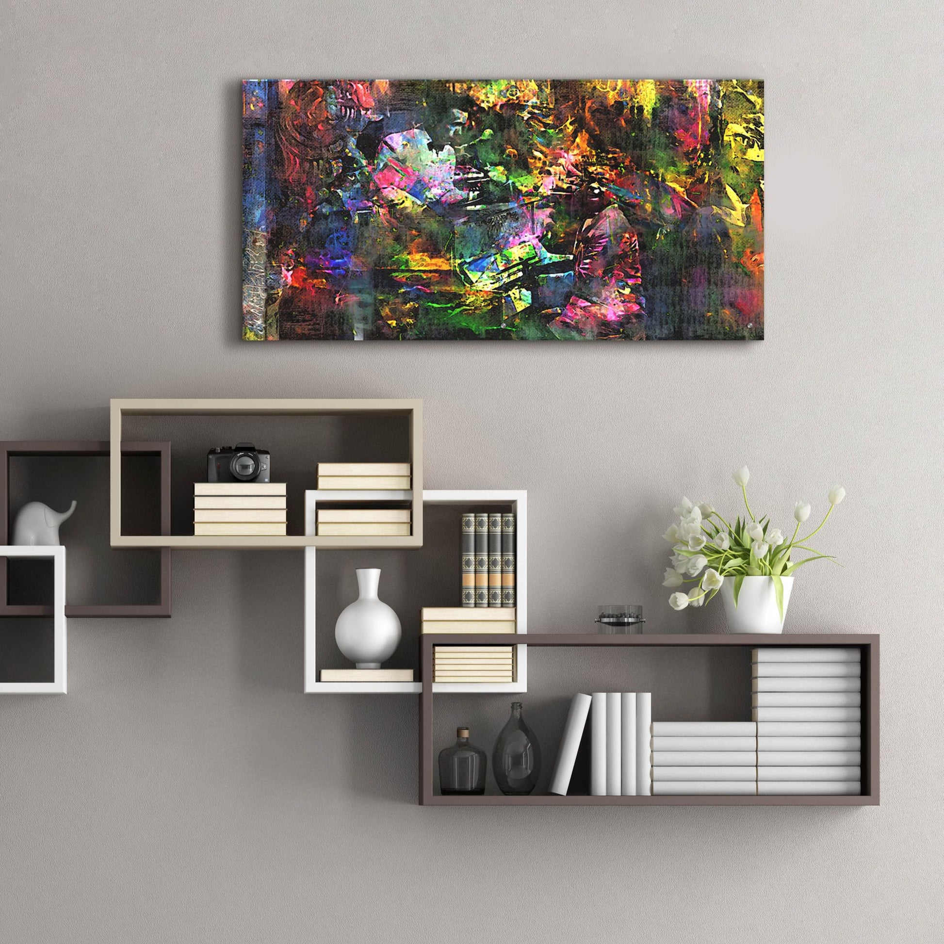 Epic Art 'Play It Again Samprint' by Murray Henderson Fine Art, Acrylic Glass Wall Art,48x24