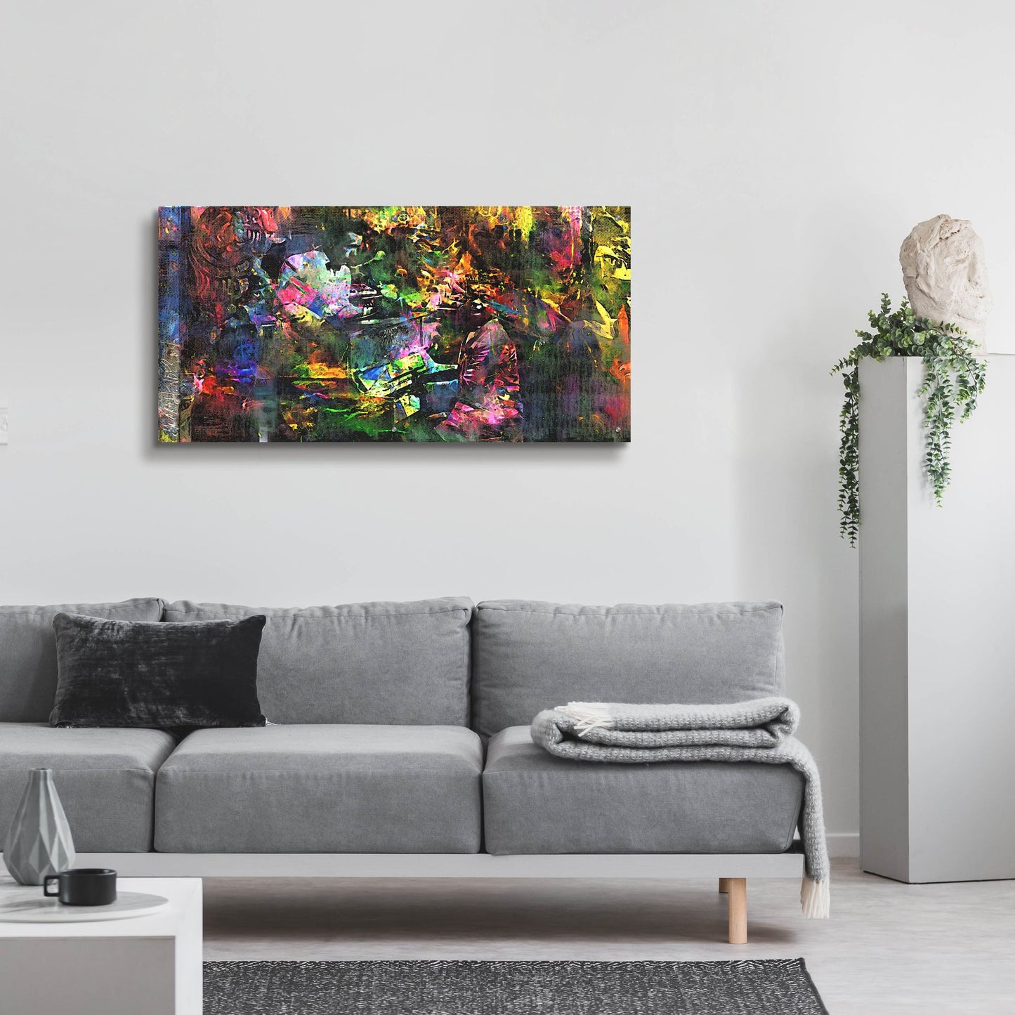 Epic Art 'Play It Again Samprint' by Murray Henderson Fine Art, Acrylic Glass Wall Art,48x24