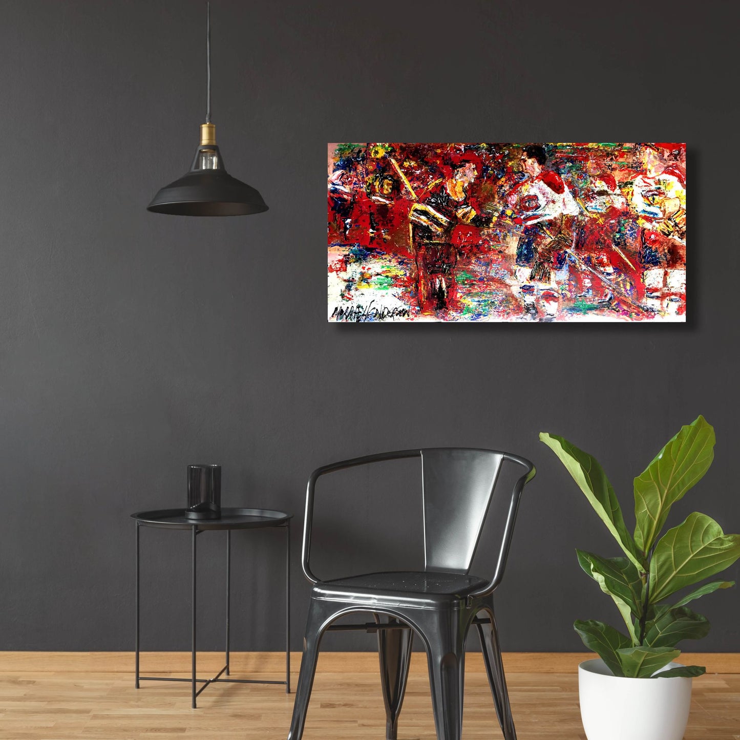 Epic Art 'Rockets Handshake 1' by Murray Henderson Fine Art, Acrylic Glass Wall Art,48x24