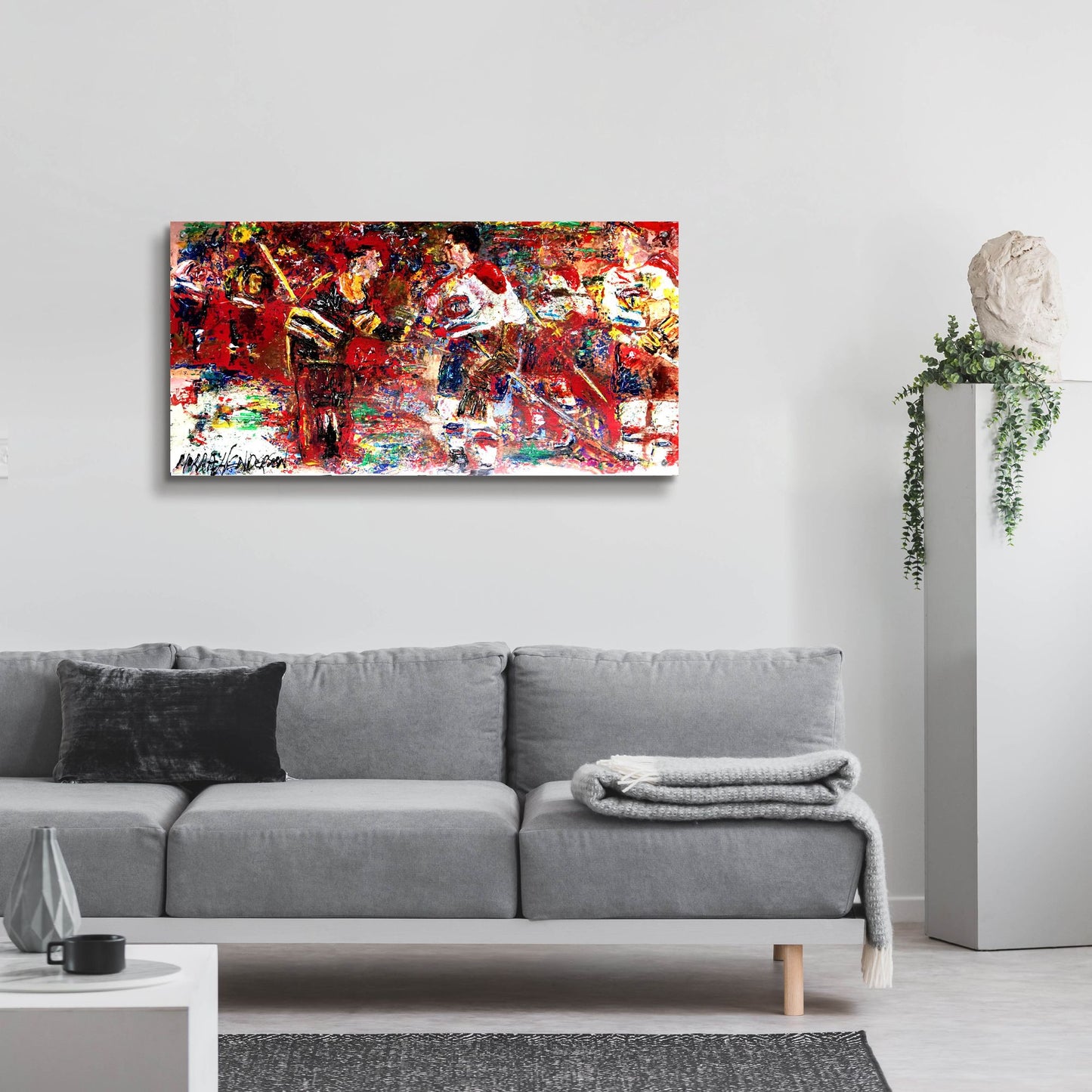 Epic Art 'Rockets Handshake 1' by Murray Henderson Fine Art, Acrylic Glass Wall Art,48x24