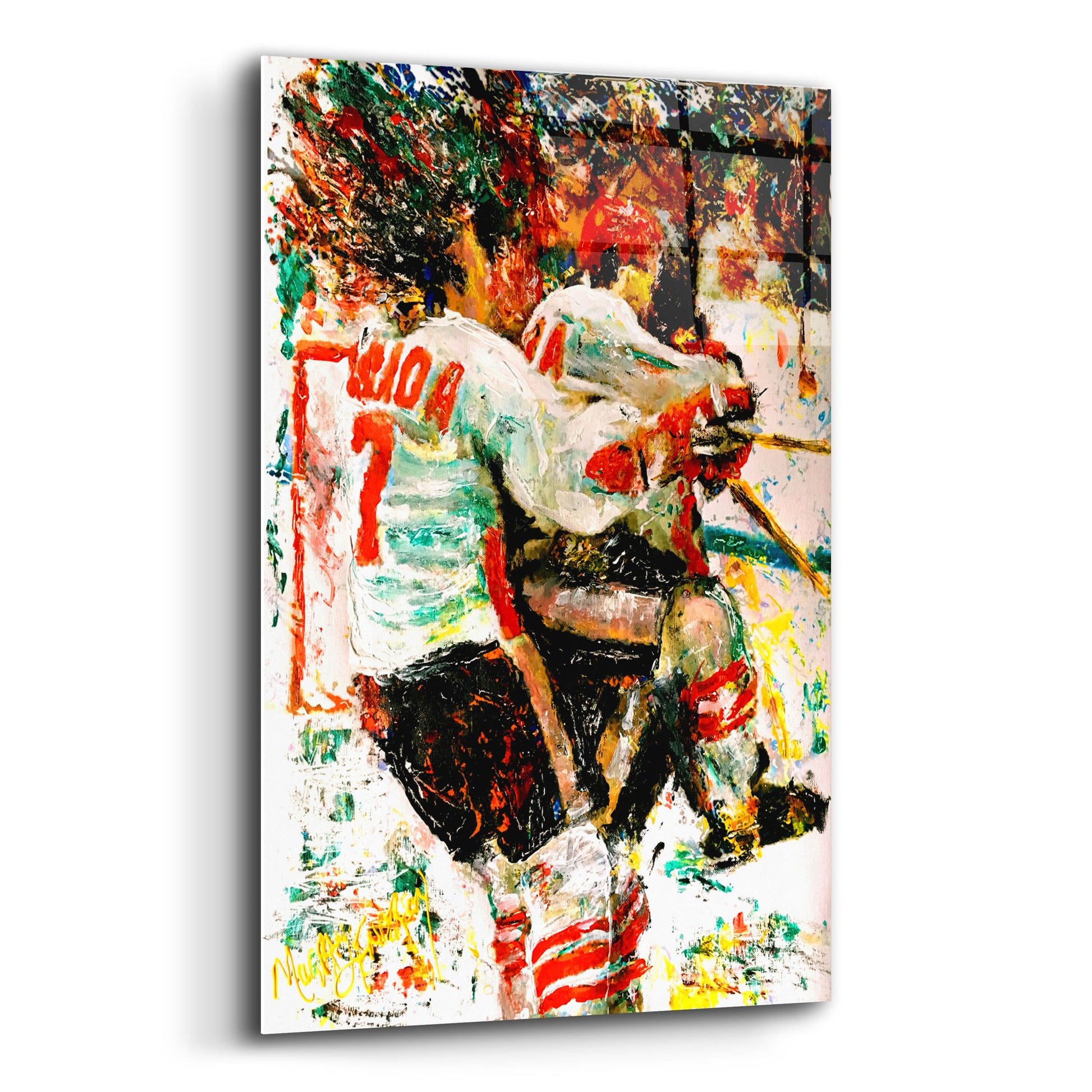 Epic Art 'The Goal 72 1' by Murray Henderson Fine Art, Acrylic Glass Wall Art,12x16