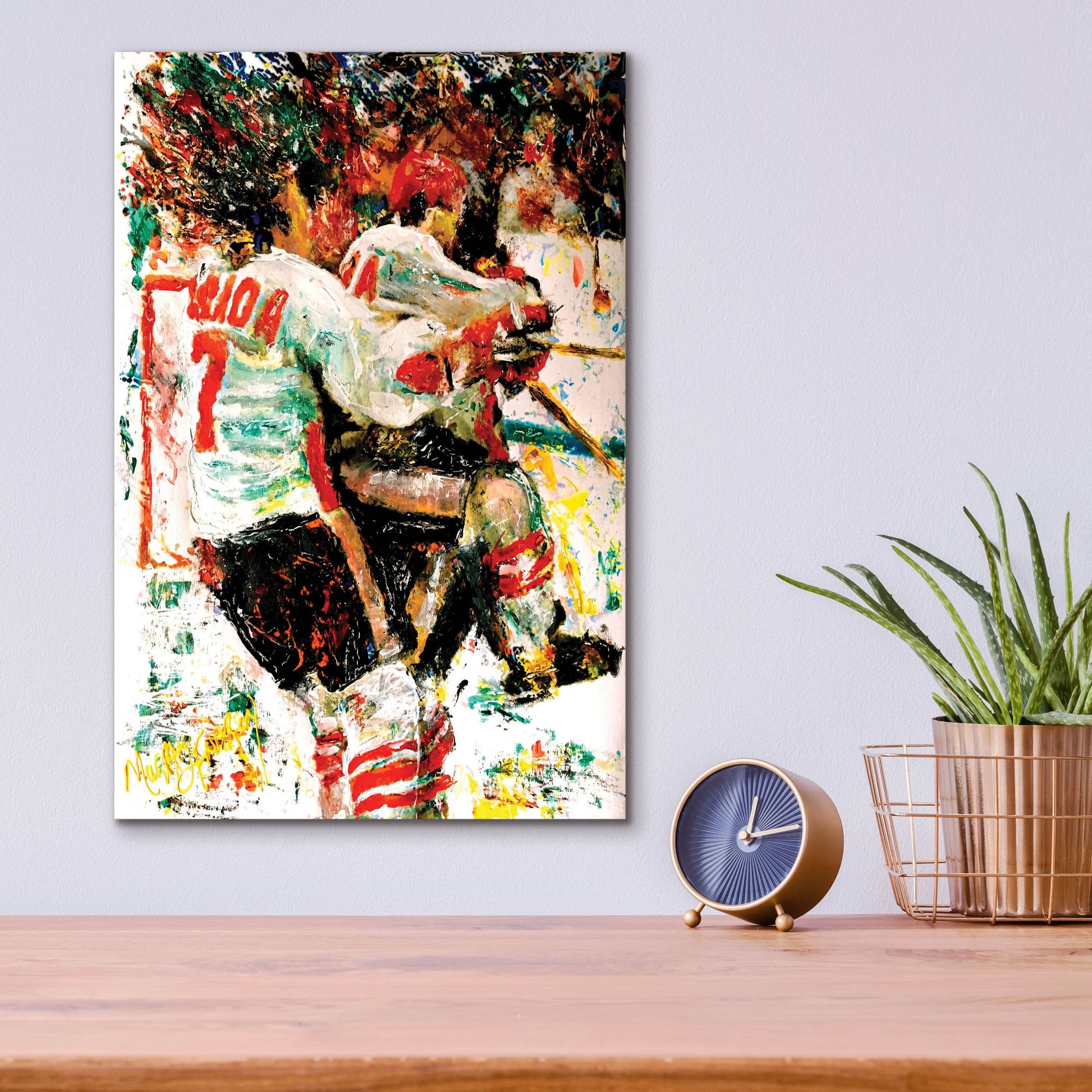 Epic Art 'The Goal 72 1' by Murray Henderson Fine Art, Acrylic Glass Wall Art,12x16