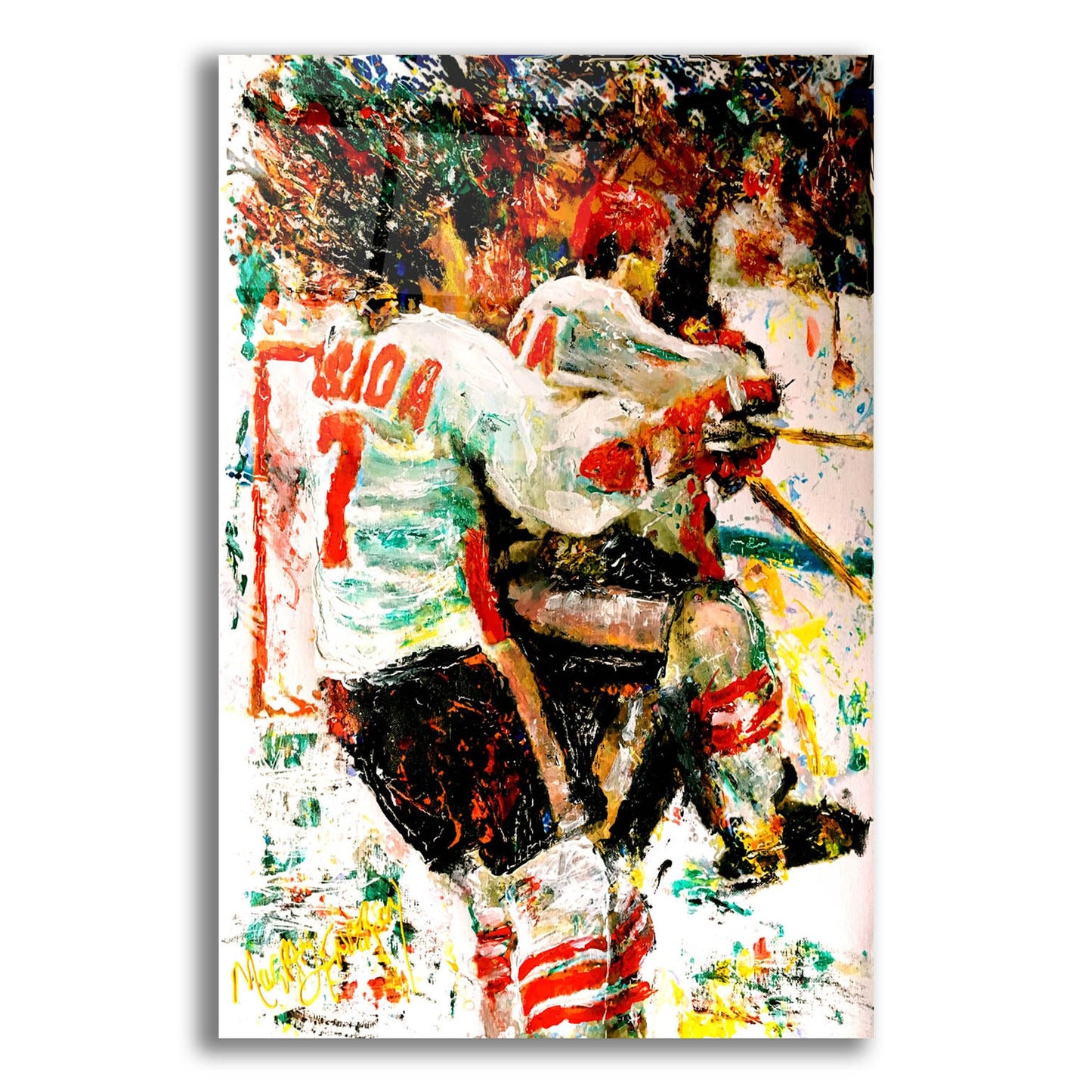 Epic Art 'The Goal 72 1' by Murray Henderson Fine Art, Acrylic Glass Wall Art,12x16