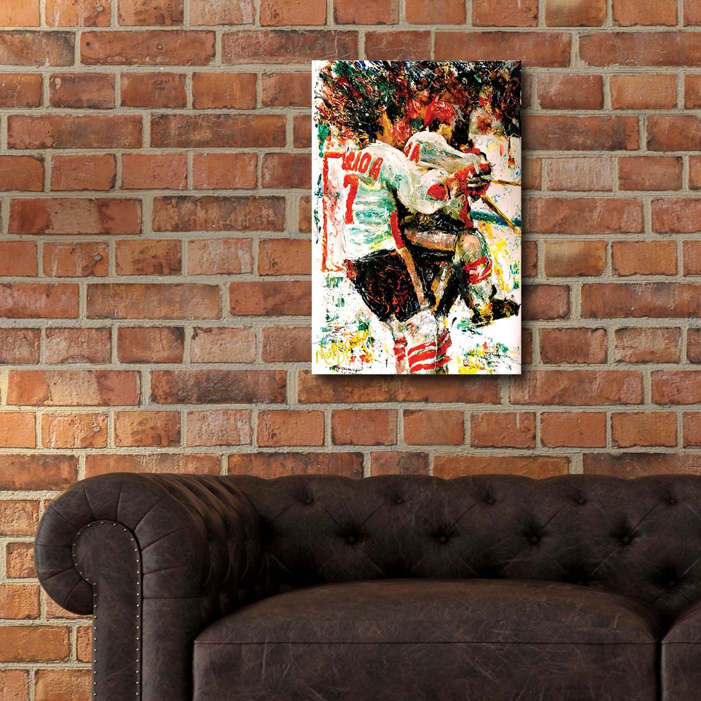 Epic Art 'The Goal 72 1' by Murray Henderson Fine Art, Acrylic Glass Wall Art,16x24