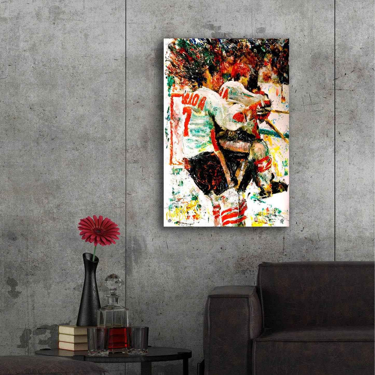 Epic Art 'The Goal 72 1' by Murray Henderson Fine Art, Acrylic Glass Wall Art,24x36