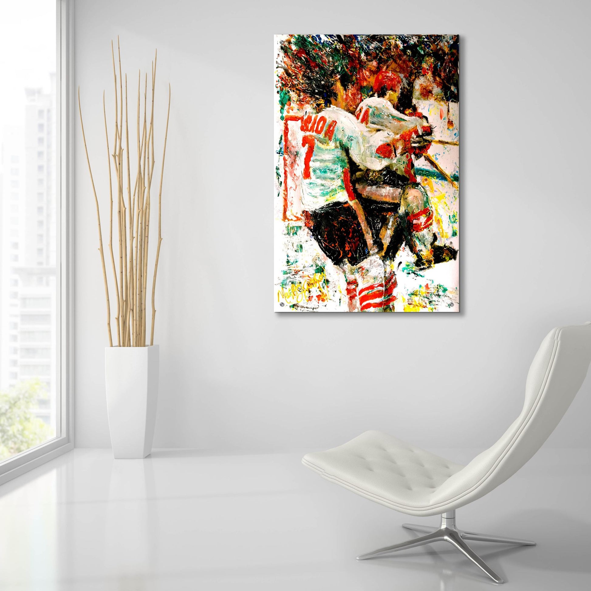 Epic Art 'The Goal 72 1' by Murray Henderson Fine Art, Acrylic Glass Wall Art,24x36