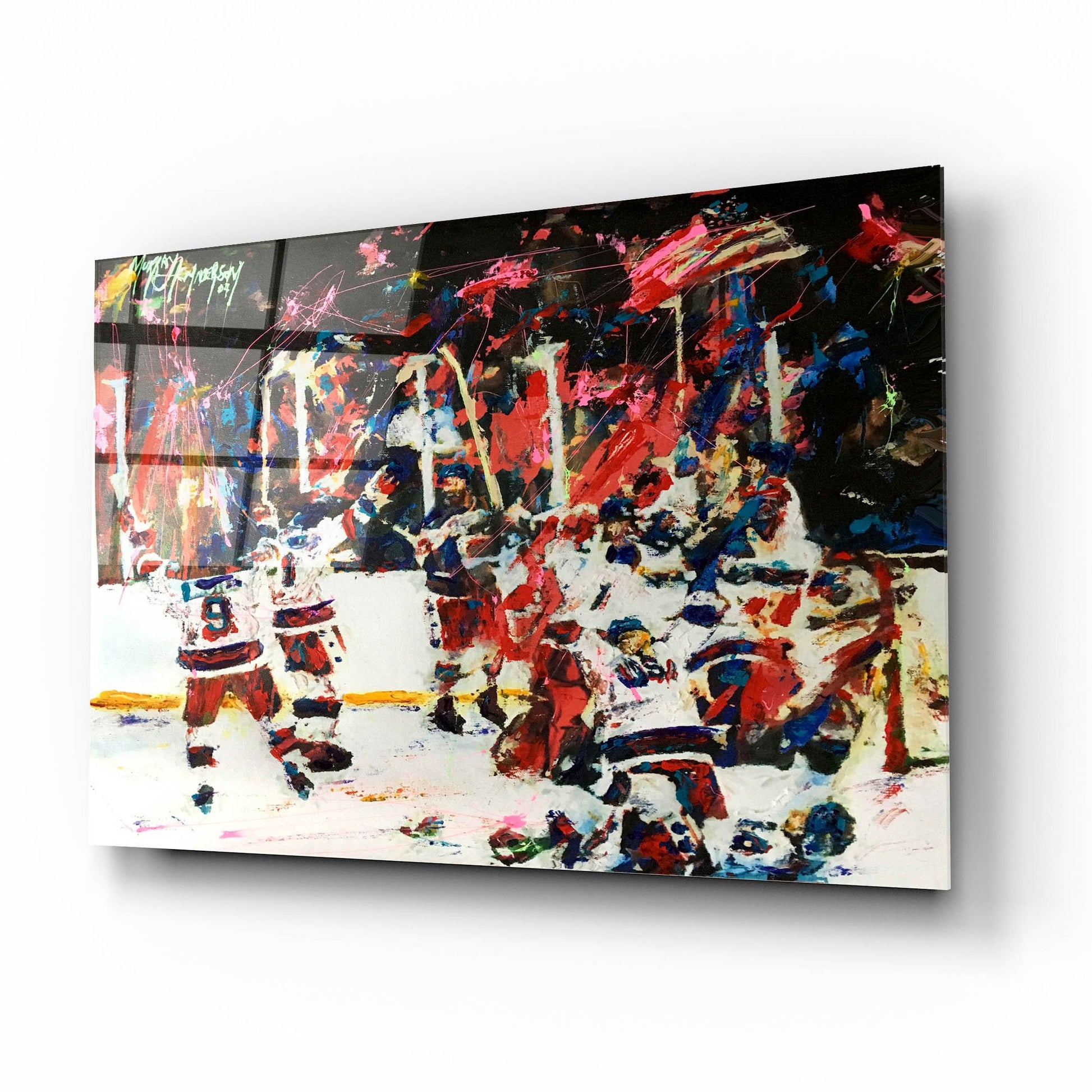 Epic Art 'USA Maricle On Ice' by Murray Henderson Fine Art, Acrylic Glass Wall Art,16x12