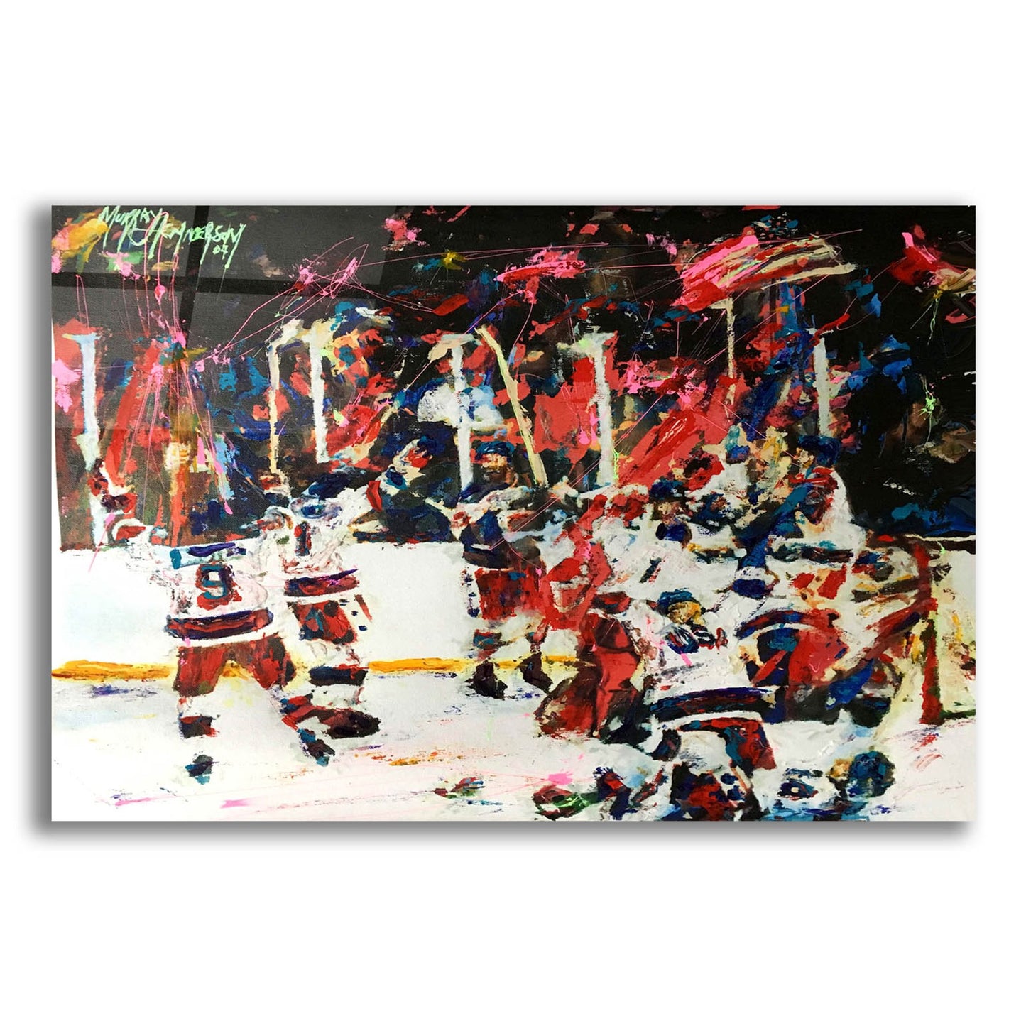 Epic Art 'USA Maricle On Ice' by Murray Henderson Fine Art, Acrylic Glass Wall Art,16x12