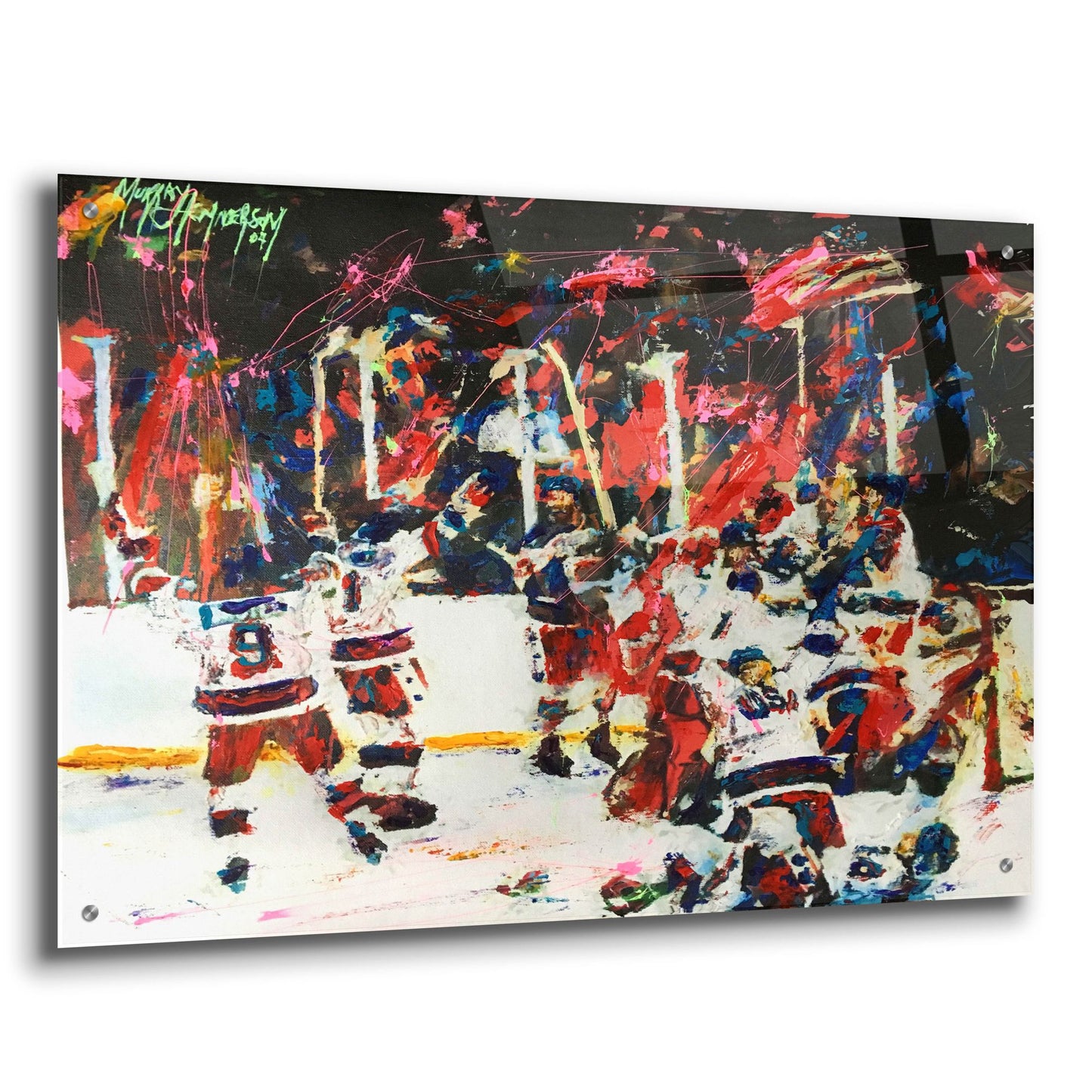 Epic Art 'USA Maricle On Ice' by Murray Henderson Fine Art, Acrylic Glass Wall Art,36x24