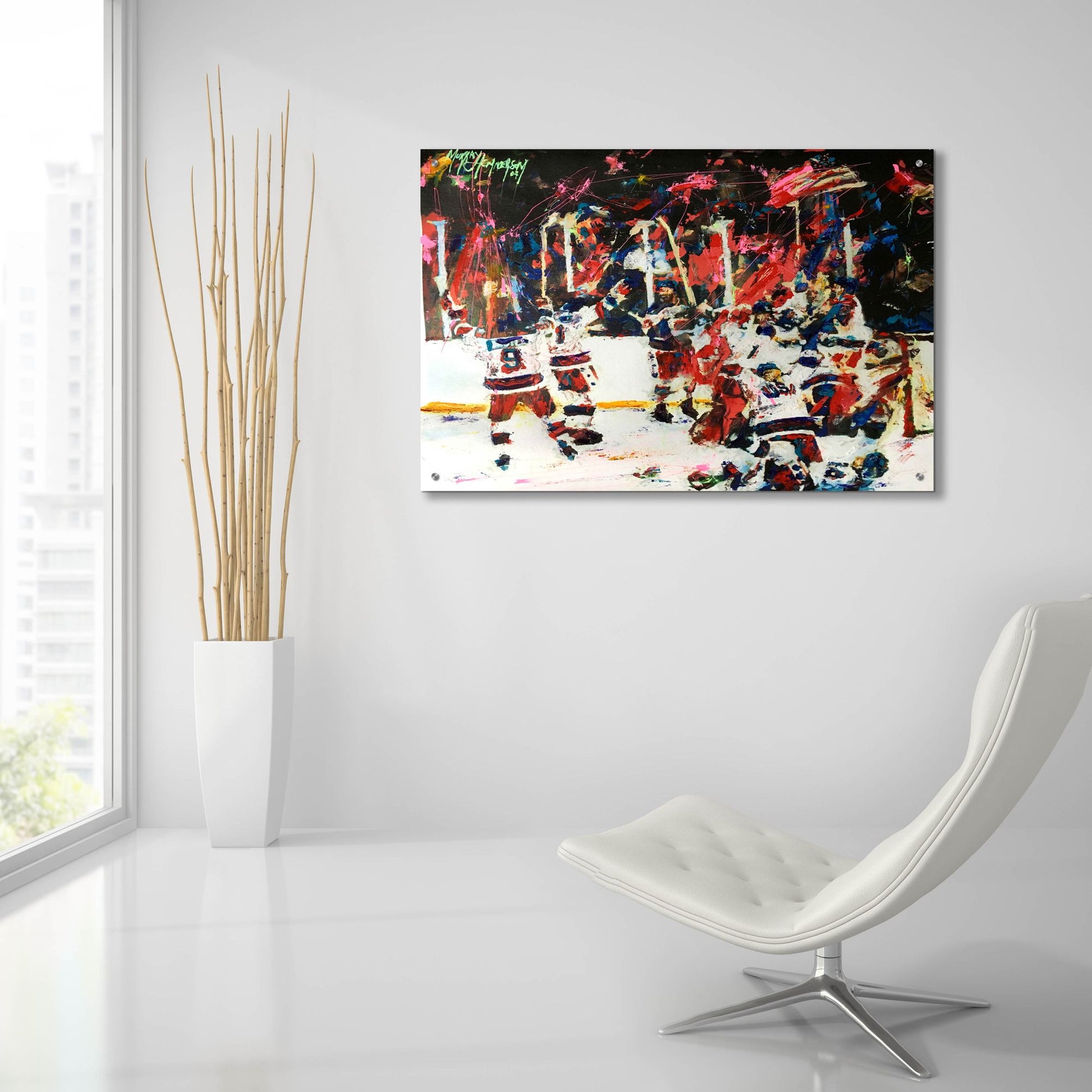 Epic Art 'USA Maricle On Ice' by Murray Henderson Fine Art, Acrylic Glass Wall Art,36x24