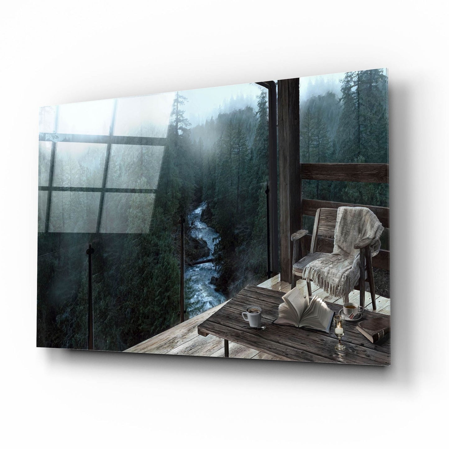 Epic Art 'Mountain Peace' by Murray Henderson Fine Art, Acrylic Glass Wall Art,16x12