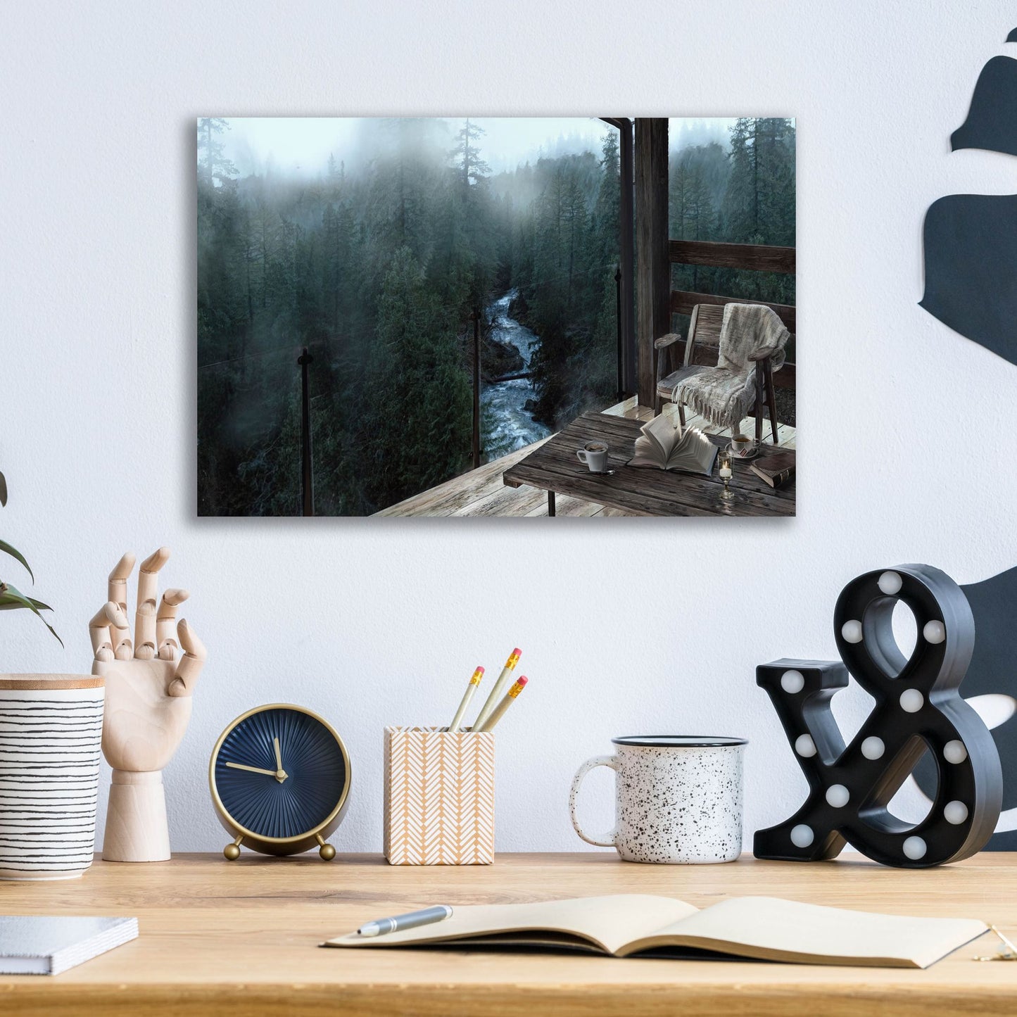 Epic Art 'Mountain Peace' by Murray Henderson Fine Art, Acrylic Glass Wall Art,16x12