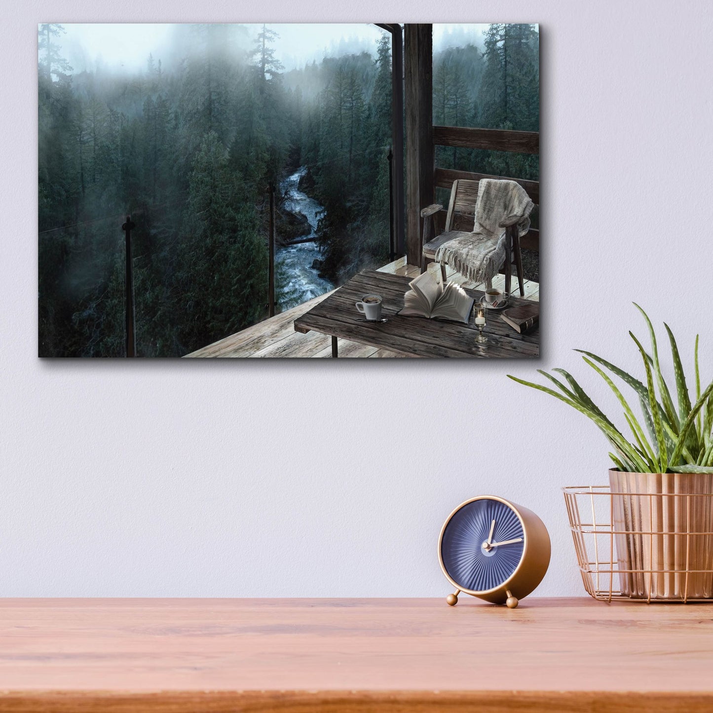 Epic Art 'Mountain Peace' by Murray Henderson Fine Art, Acrylic Glass Wall Art,16x12