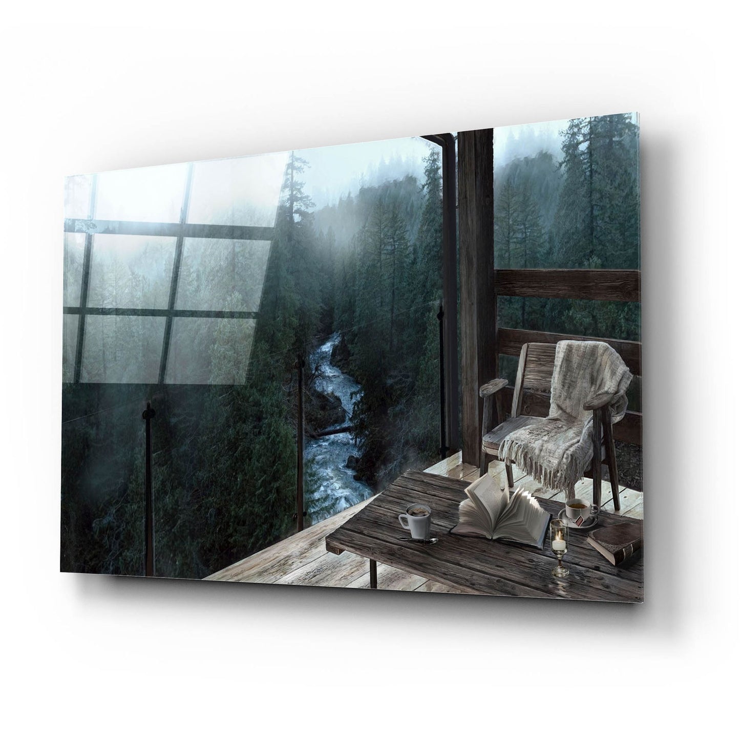 Epic Art 'Mountain Peace' by Murray Henderson Fine Art, Acrylic Glass Wall Art,24x16