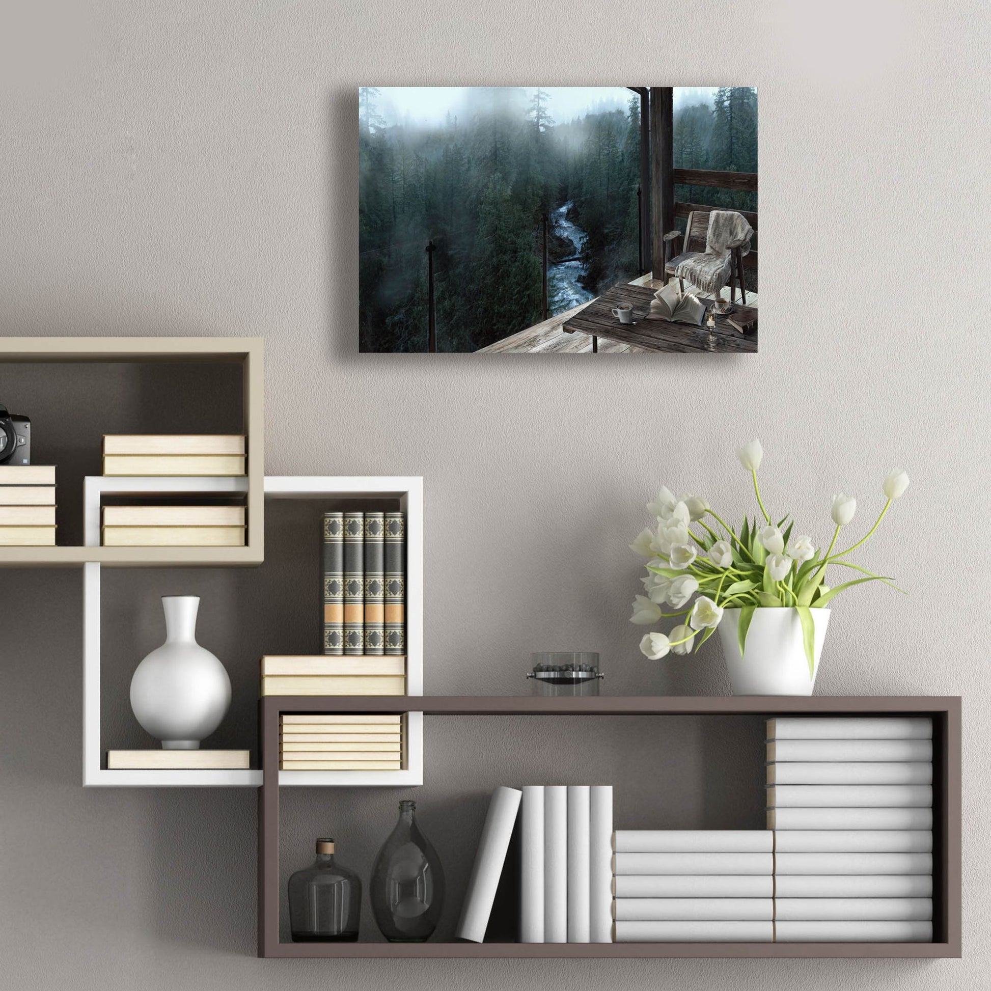 Epic Art 'Mountain Peace' by Murray Henderson Fine Art, Acrylic Glass Wall Art,24x16