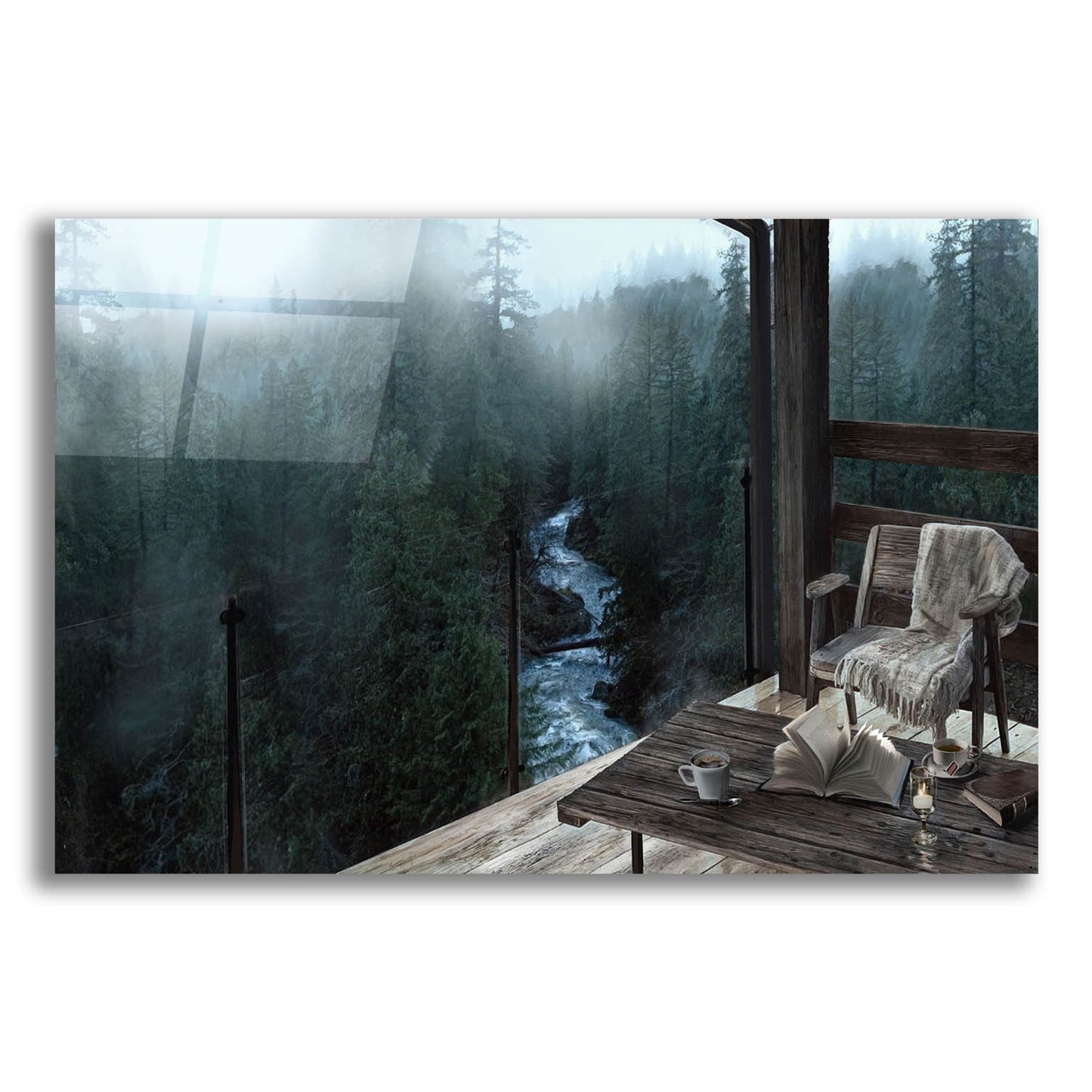 Epic Art 'Mountain Peace' by Murray Henderson Fine Art, Acrylic Glass Wall Art,24x16