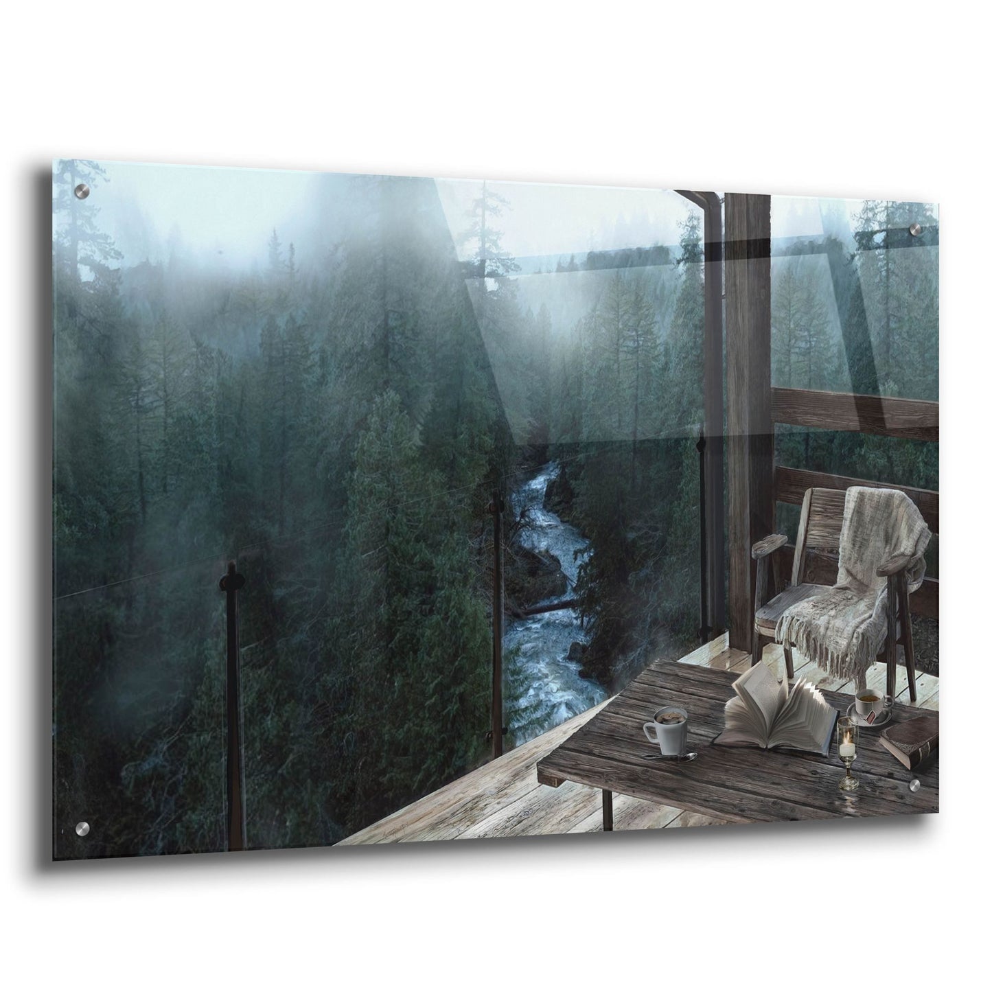 Epic Art 'Mountain Peace' by Murray Henderson Fine Art, Acrylic Glass Wall Art,36x24