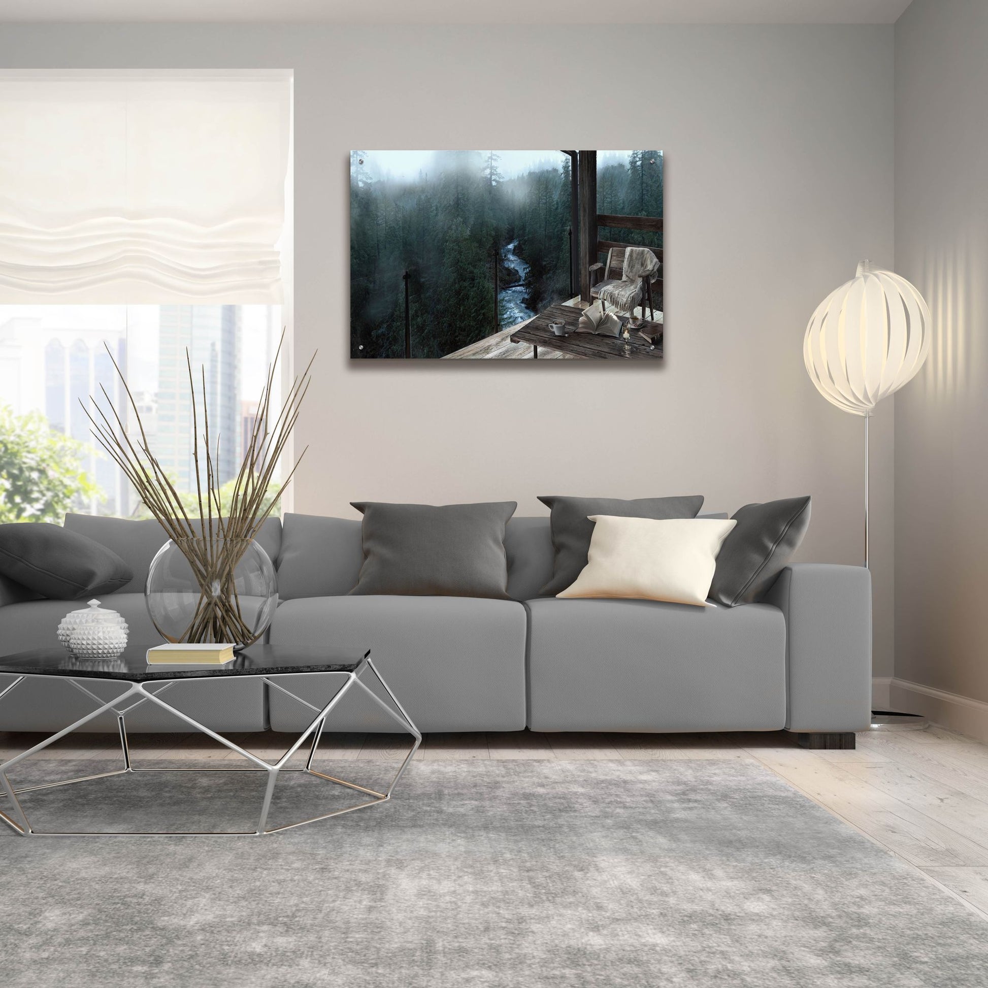 Epic Art 'Mountain Peace' by Murray Henderson Fine Art, Acrylic Glass Wall Art,36x24