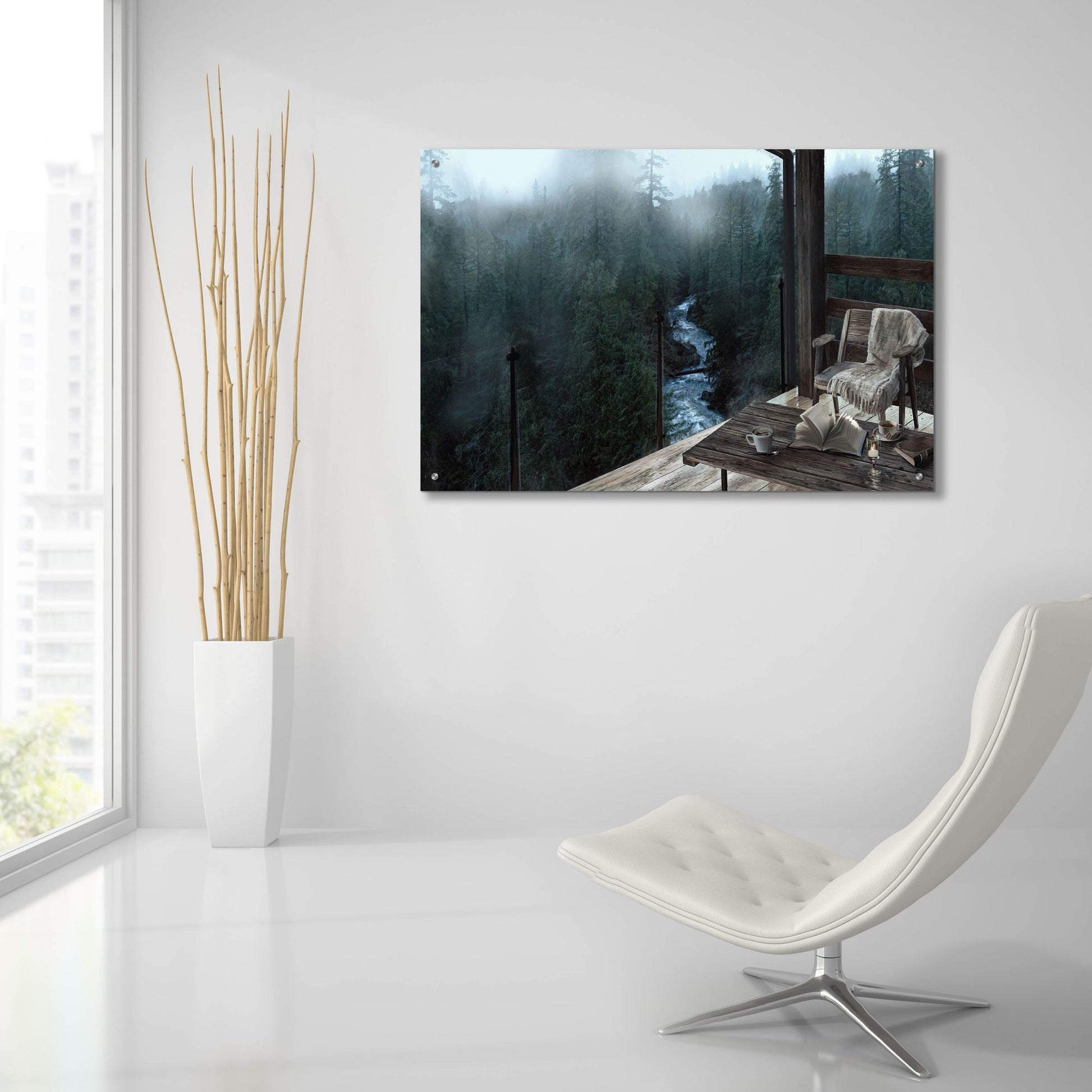 Epic Art 'Mountain Peace' by Murray Henderson Fine Art, Acrylic Glass Wall Art,36x24