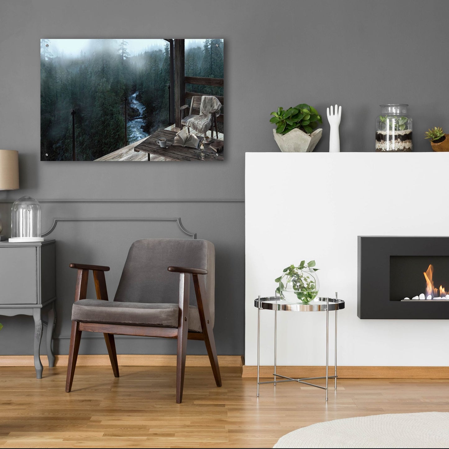 Epic Art 'Mountain Peace' by Murray Henderson Fine Art, Acrylic Glass Wall Art,36x24