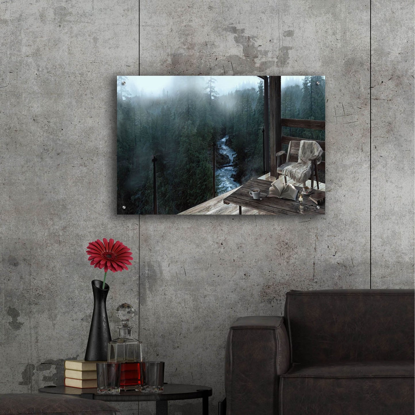 Epic Art 'Mountain Peace' by Murray Henderson Fine Art, Acrylic Glass Wall Art,36x24