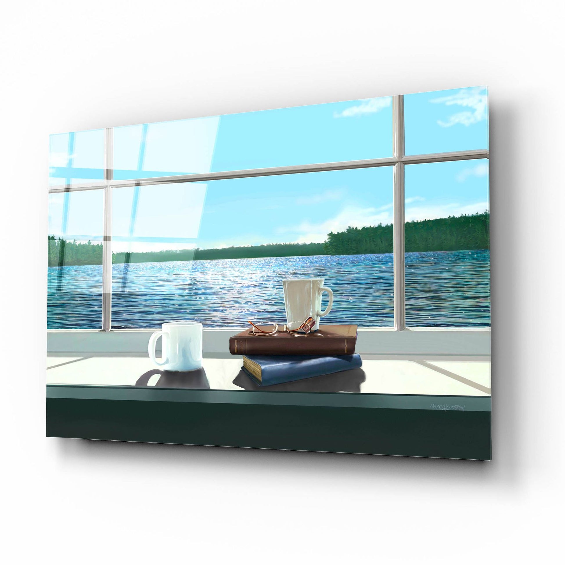 Epic Art 'Sea Views 2' by Murray Henderson Fine Art, Acrylic Glass Wall Art,16x12