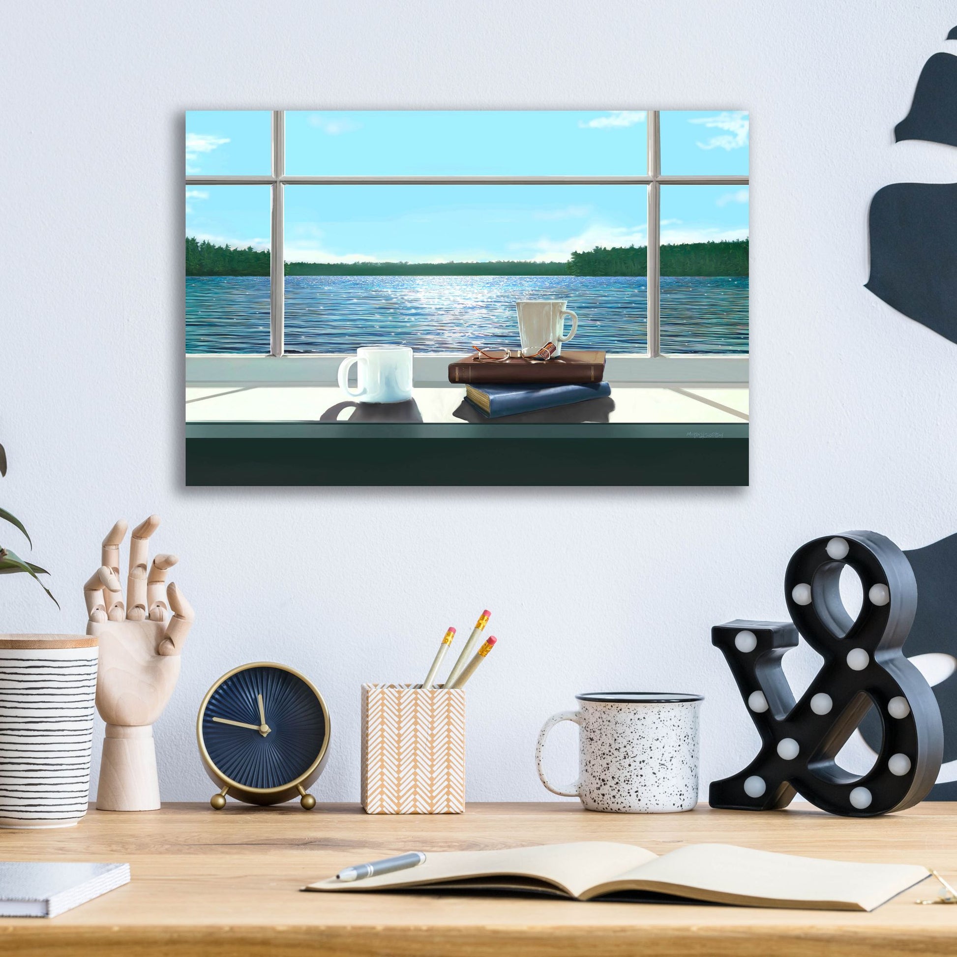 Epic Art 'Sea Views 2' by Murray Henderson Fine Art, Acrylic Glass Wall Art,16x12