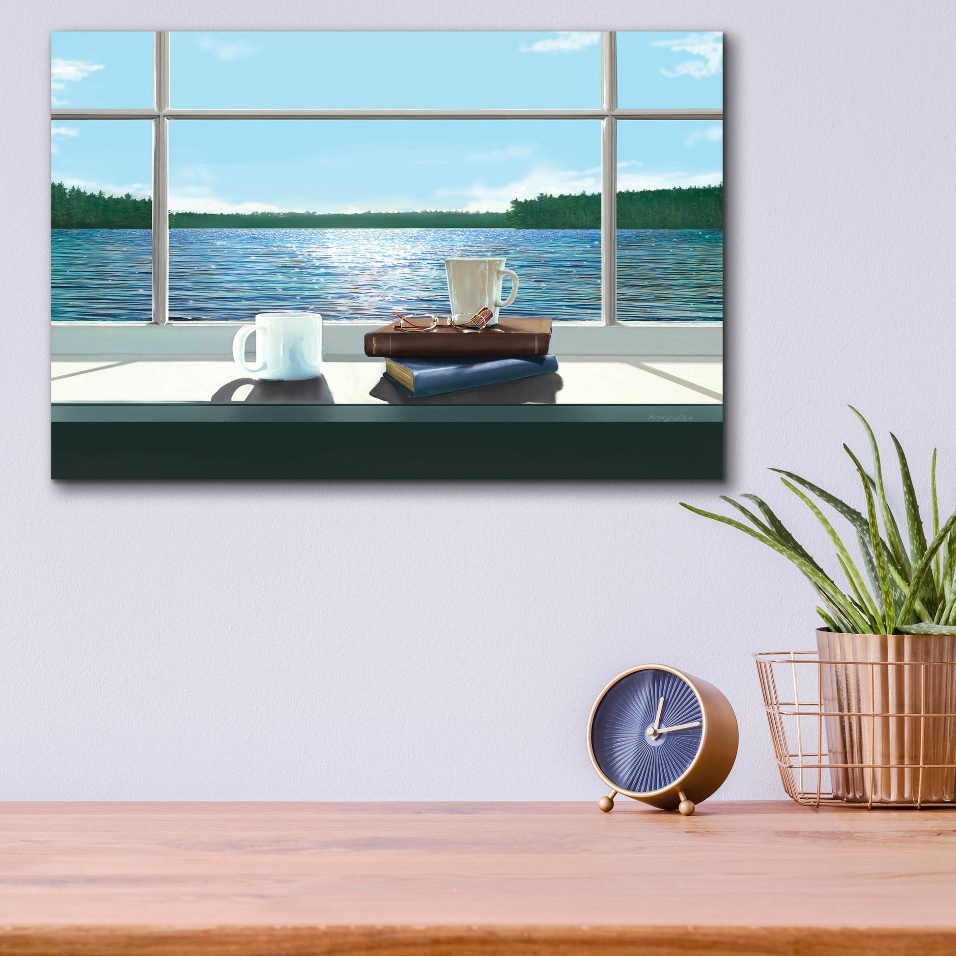Epic Art 'Sea Views 2' by Murray Henderson Fine Art, Acrylic Glass Wall Art,16x12