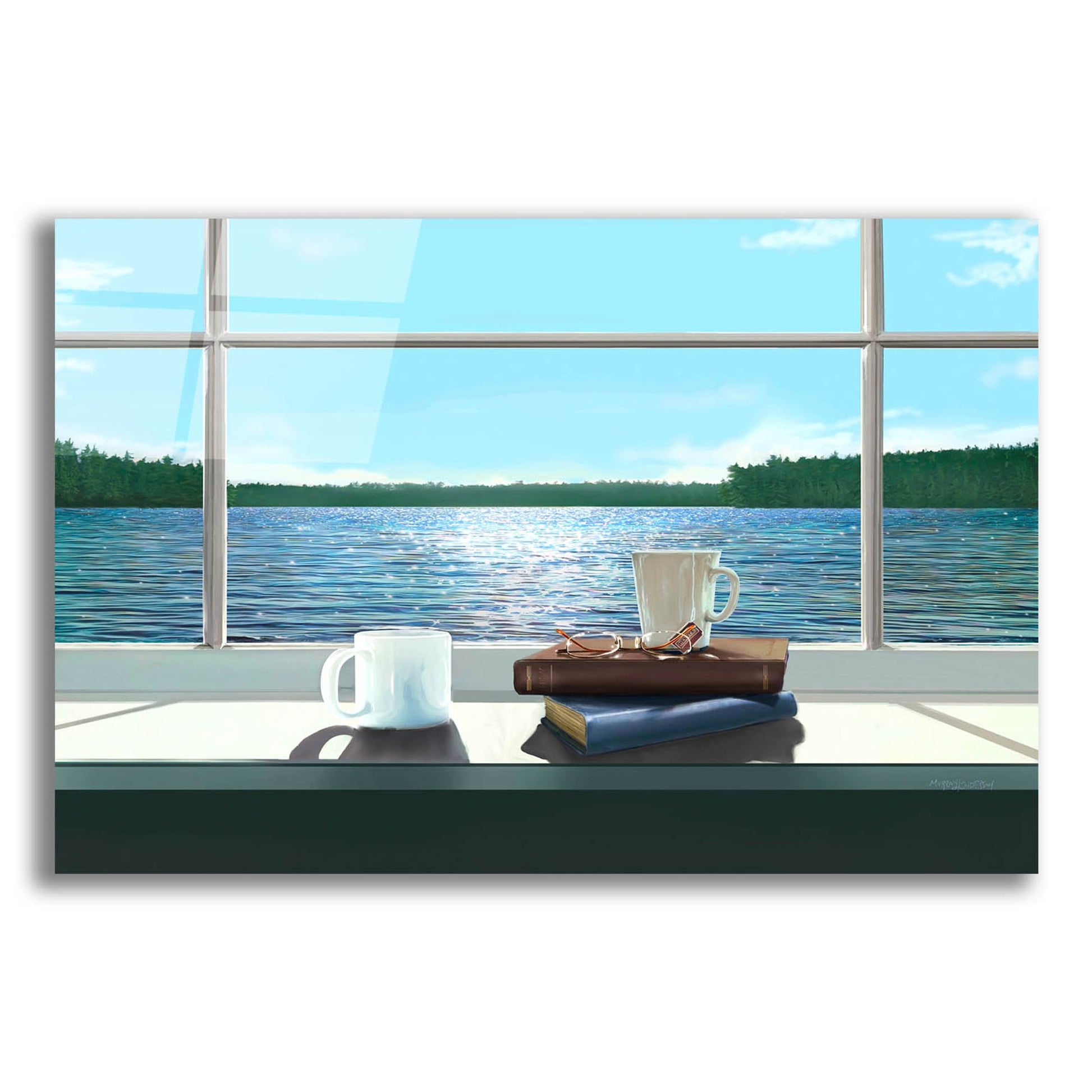 Epic Art 'Sea Views 2' by Murray Henderson Fine Art, Acrylic Glass Wall Art,24x16