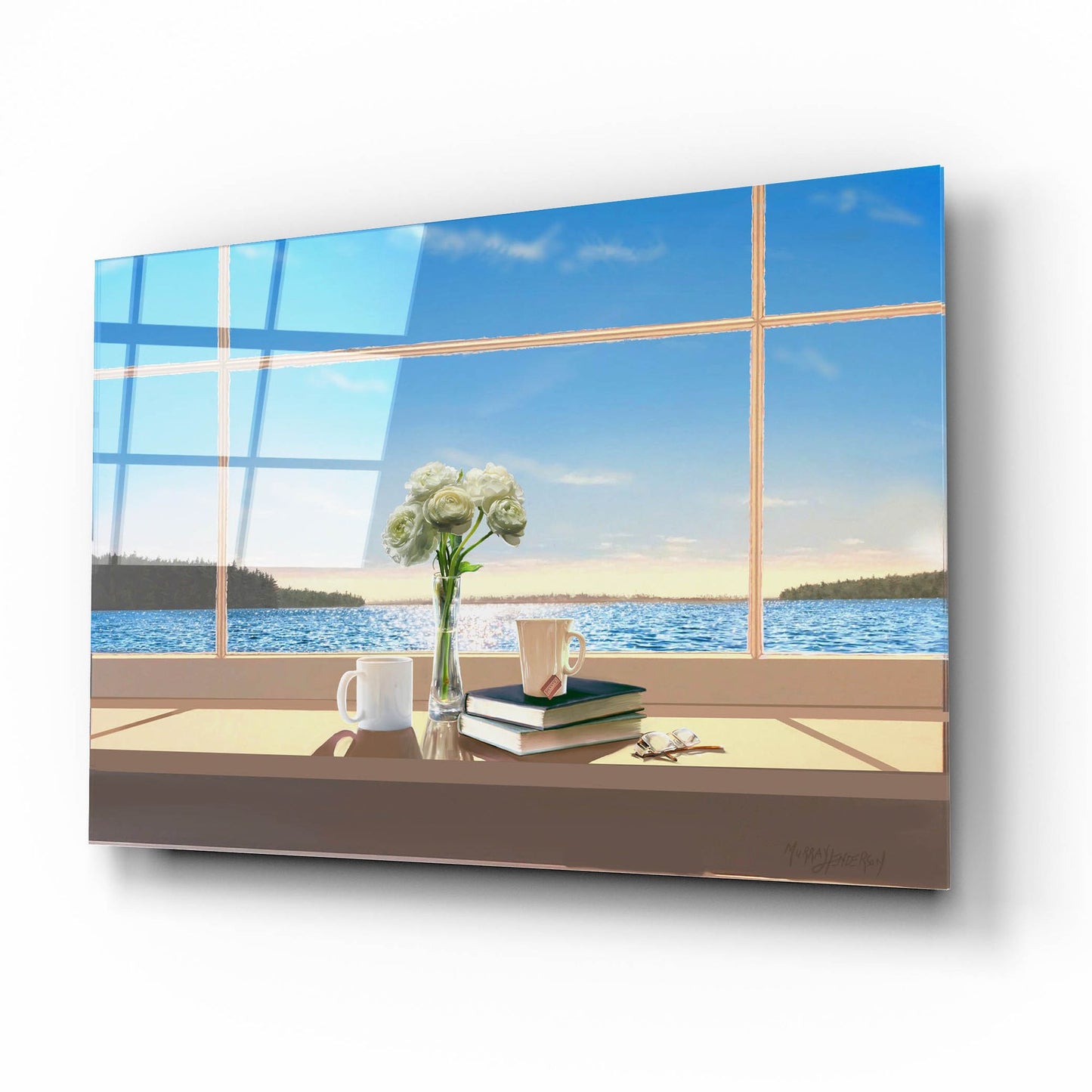 Epic Art 'Sea Views' by Murray Henderson Fine Art, Acrylic Glass Wall Art,16x12