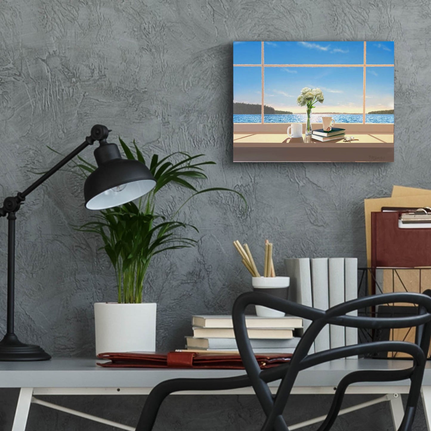 Epic Art 'Sea Views' by Murray Henderson Fine Art, Acrylic Glass Wall Art,16x12