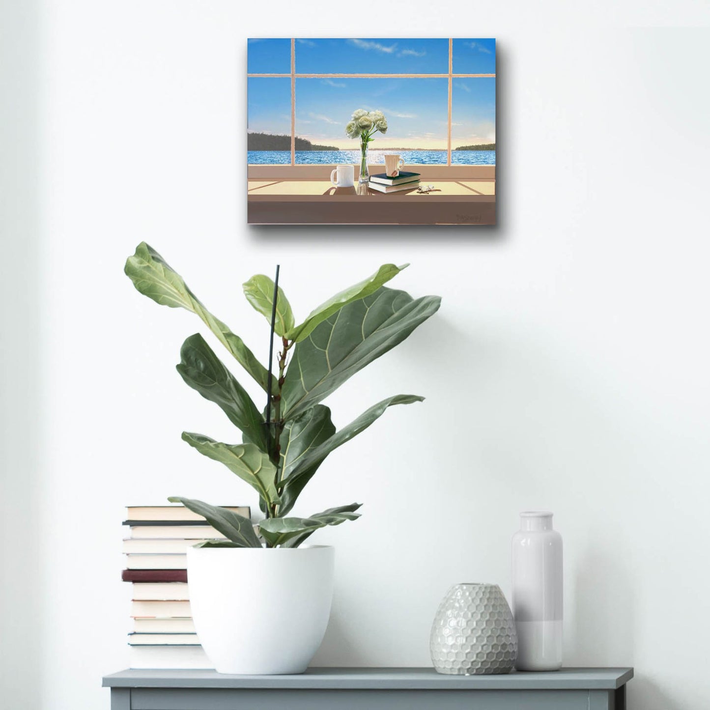 Epic Art 'Sea Views' by Murray Henderson Fine Art, Acrylic Glass Wall Art,16x12