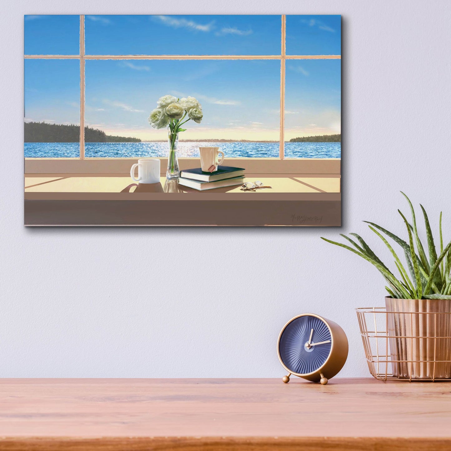 Epic Art 'Sea Views' by Murray Henderson Fine Art, Acrylic Glass Wall Art,16x12