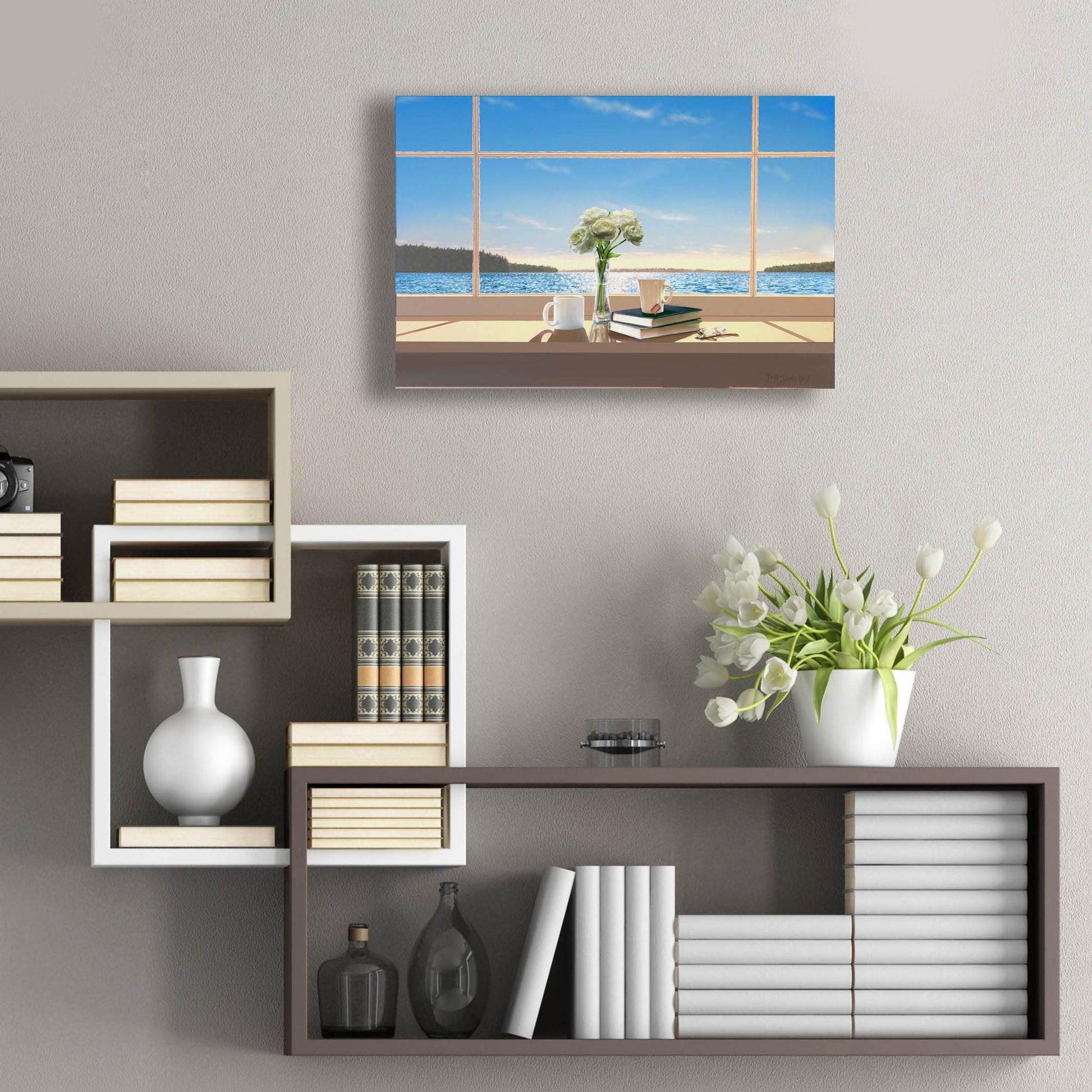 Epic Art 'Sea Views' by Murray Henderson Fine Art, Acrylic Glass Wall Art,24x16
