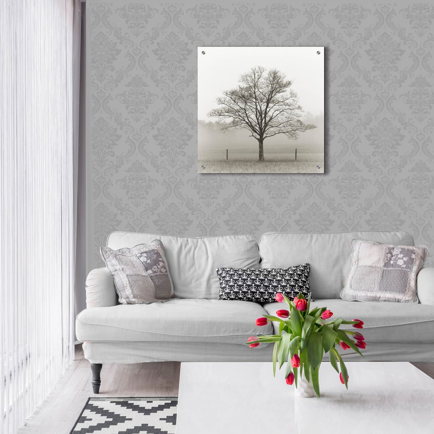 Epic Art 'Winter Tree, Cades Cove' by Nicholas Bell Photography, Acrylic Glass Wall Art,24x24