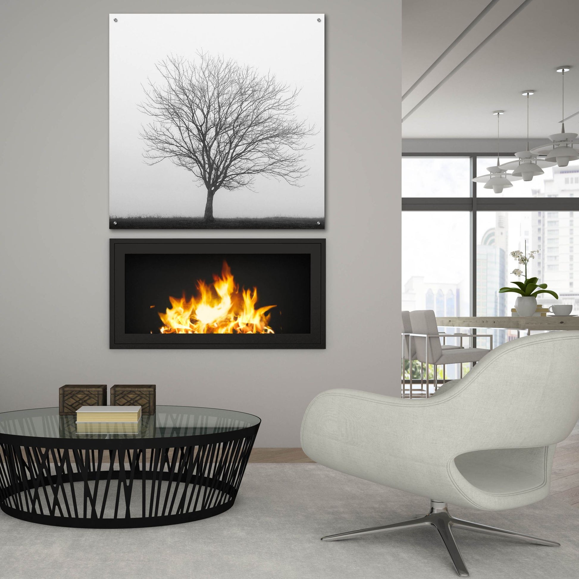 Epic Art 'Winter Trio II' by Nicholas Bell Photography, Acrylic Glass Wall Art,36x36