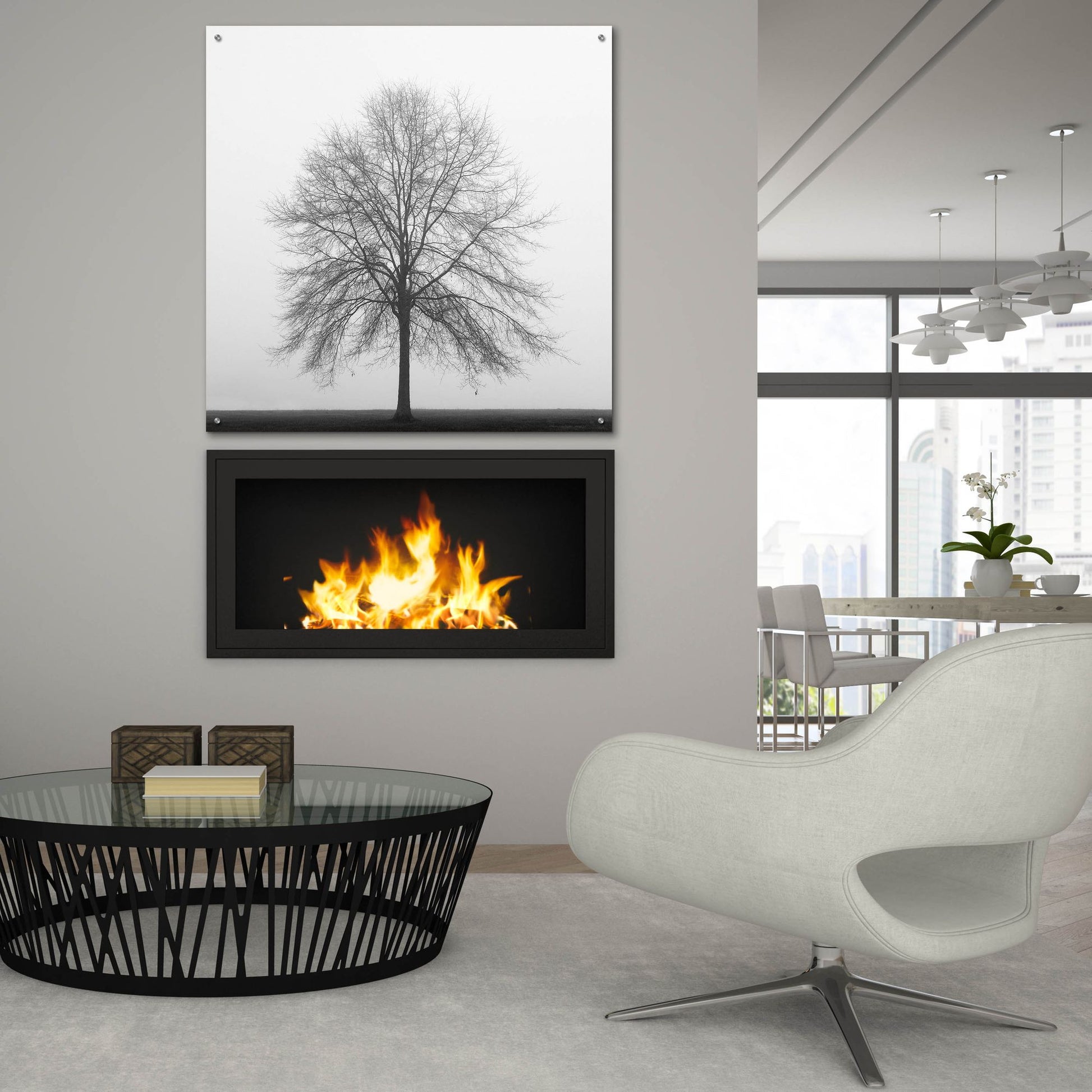 Epic Art 'Winter Trio III' by Nicholas Bell Photography, Acrylic Glass Wall Art,36x36