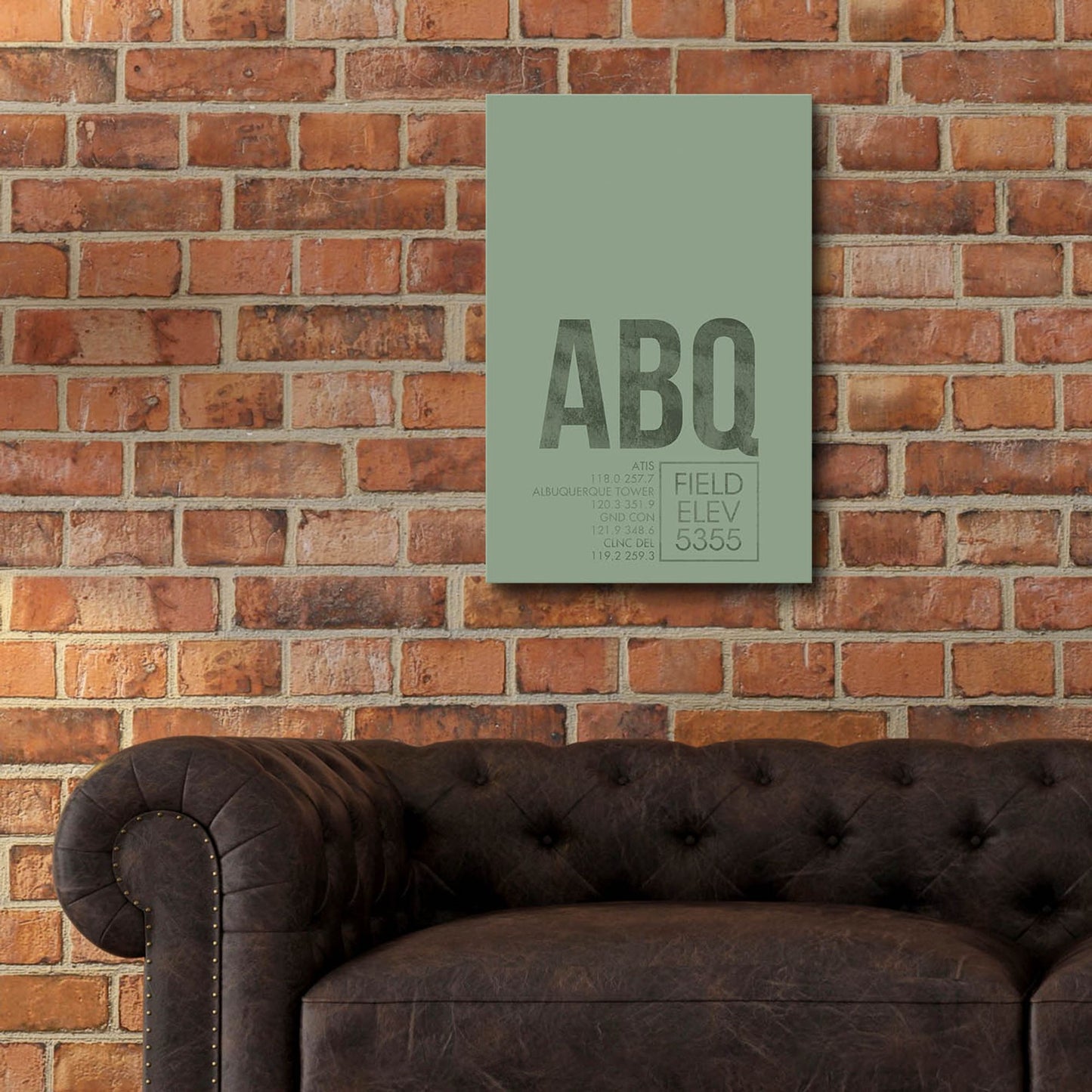 Epic Art 'ABQ ATC' by O8 Left, Acrylic Glass Wall Art,16x24