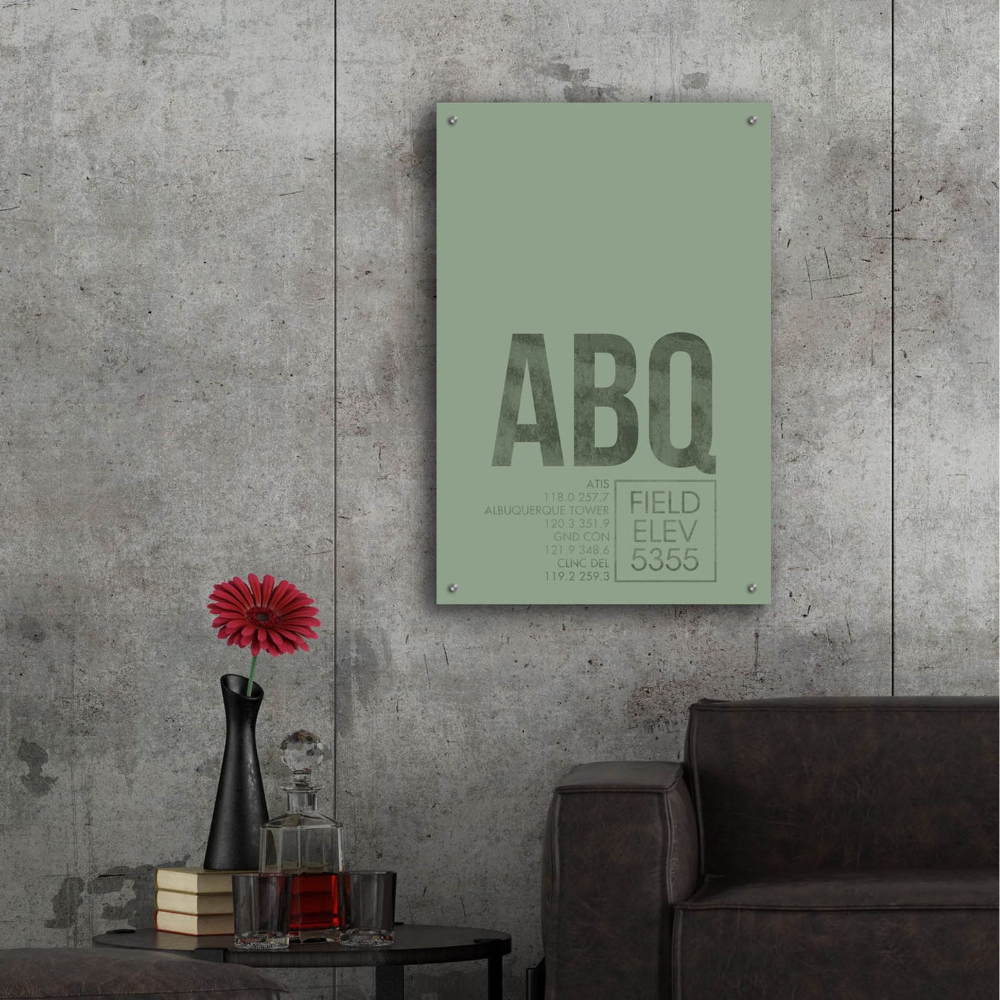 Epic Art 'ABQ ATC' by O8 Left, Acrylic Glass Wall Art,24x36