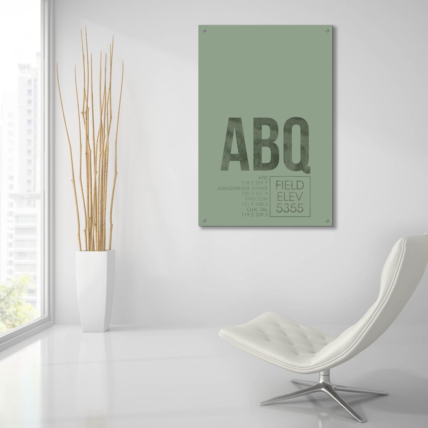 Epic Art 'ABQ ATC' by O8 Left, Acrylic Glass Wall Art,24x36