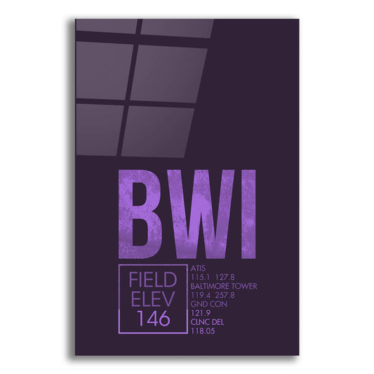 Epic Art 'BWI ATC' by O8 Left, Acrylic Glass Wall Art