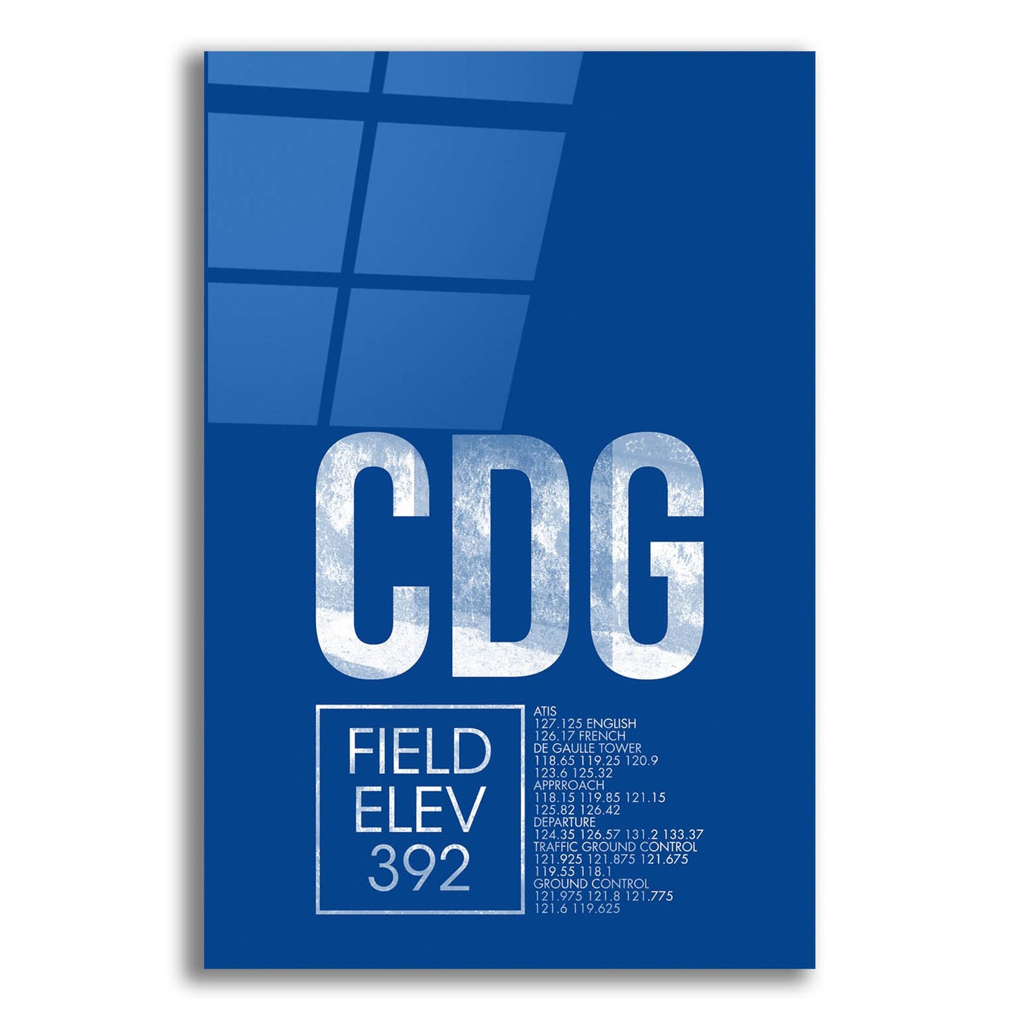 Epic Art 'CDG ATC' by O8 Left, Acrylic Glass Wall Art