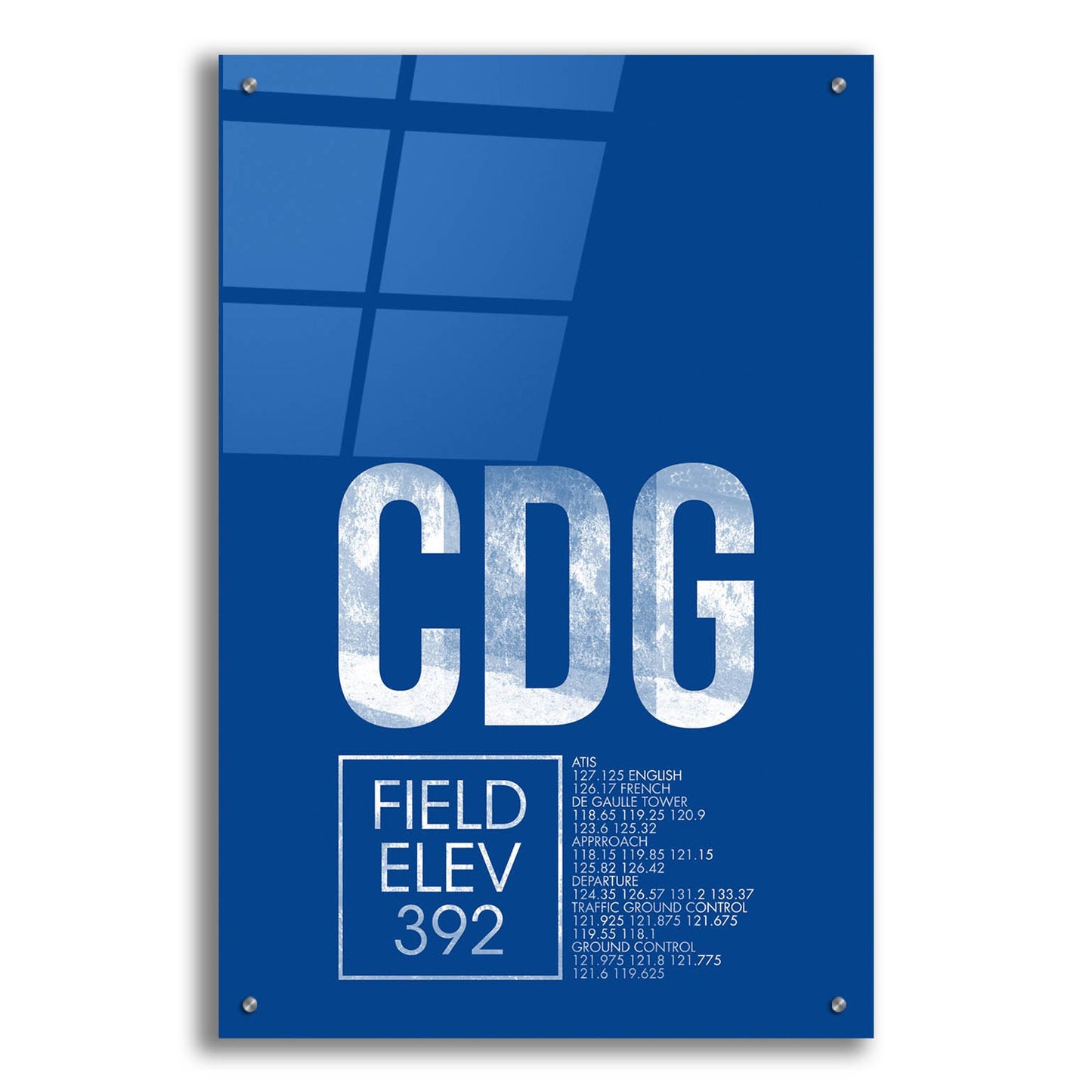 Epic Art 'CDG ATC' by O8 Left, Acrylic Glass Wall Art