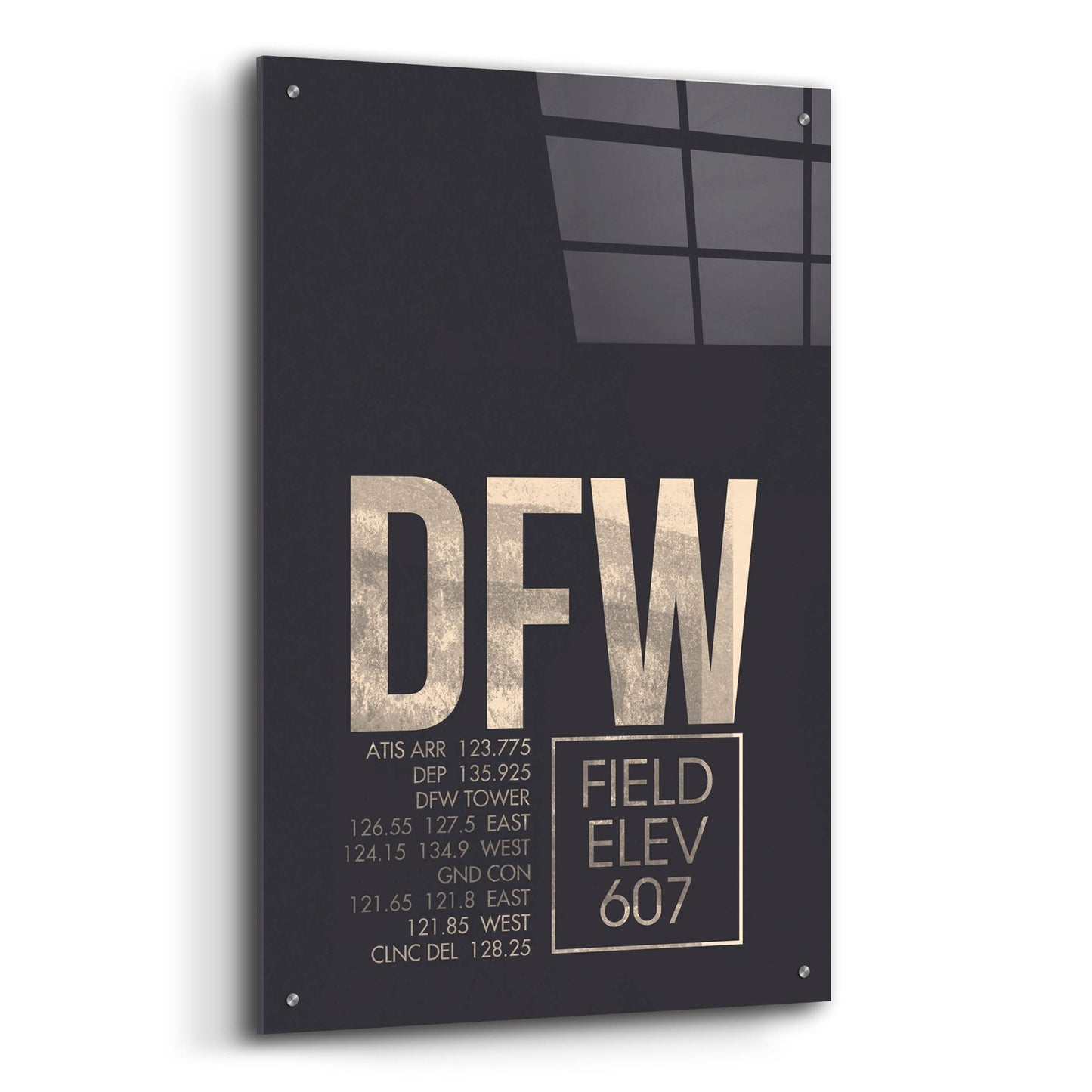 Epic Art 'DFW ATC' by O8 Left, Acrylic Glass Wall Art,24x36