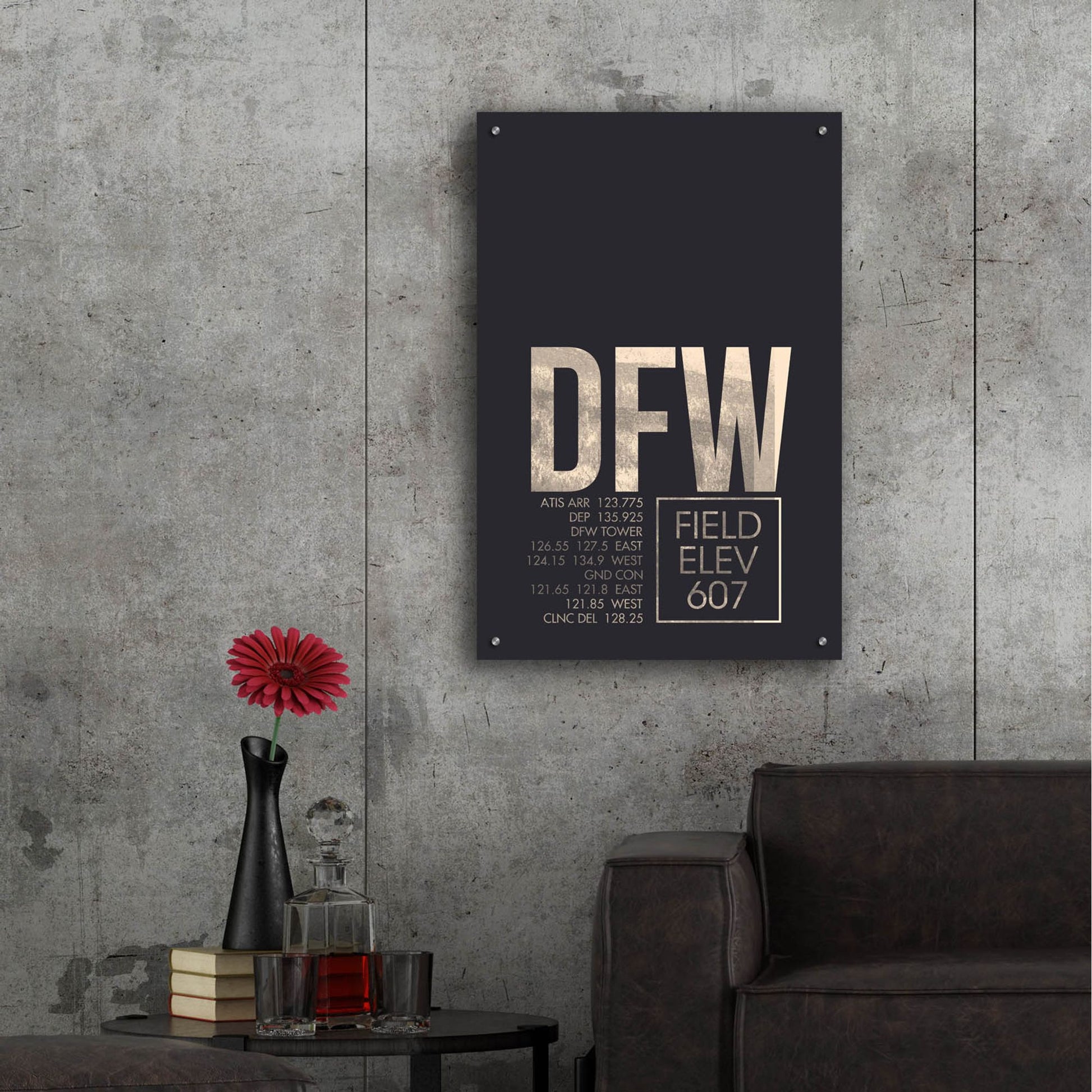 Epic Art 'DFW ATC' by O8 Left, Acrylic Glass Wall Art,24x36