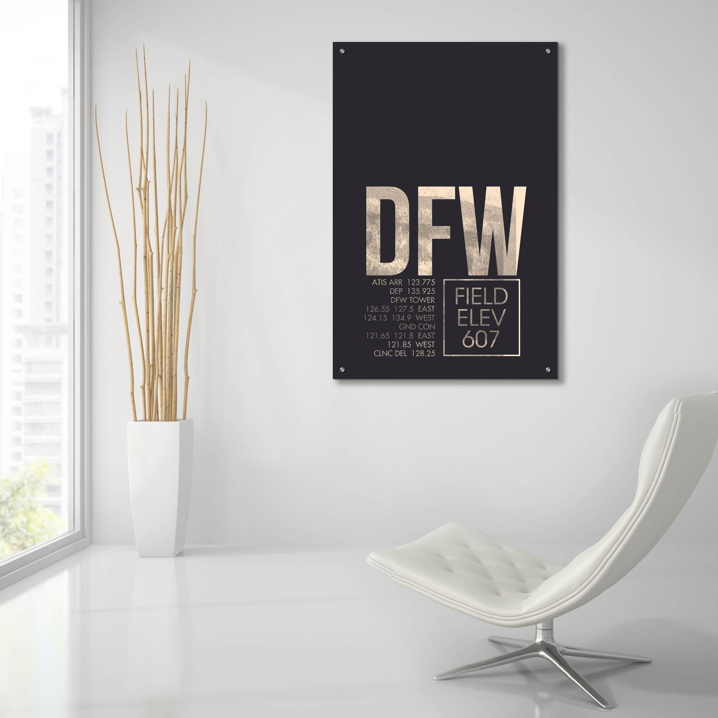 Epic Art 'DFW ATC' by O8 Left, Acrylic Glass Wall Art,24x36