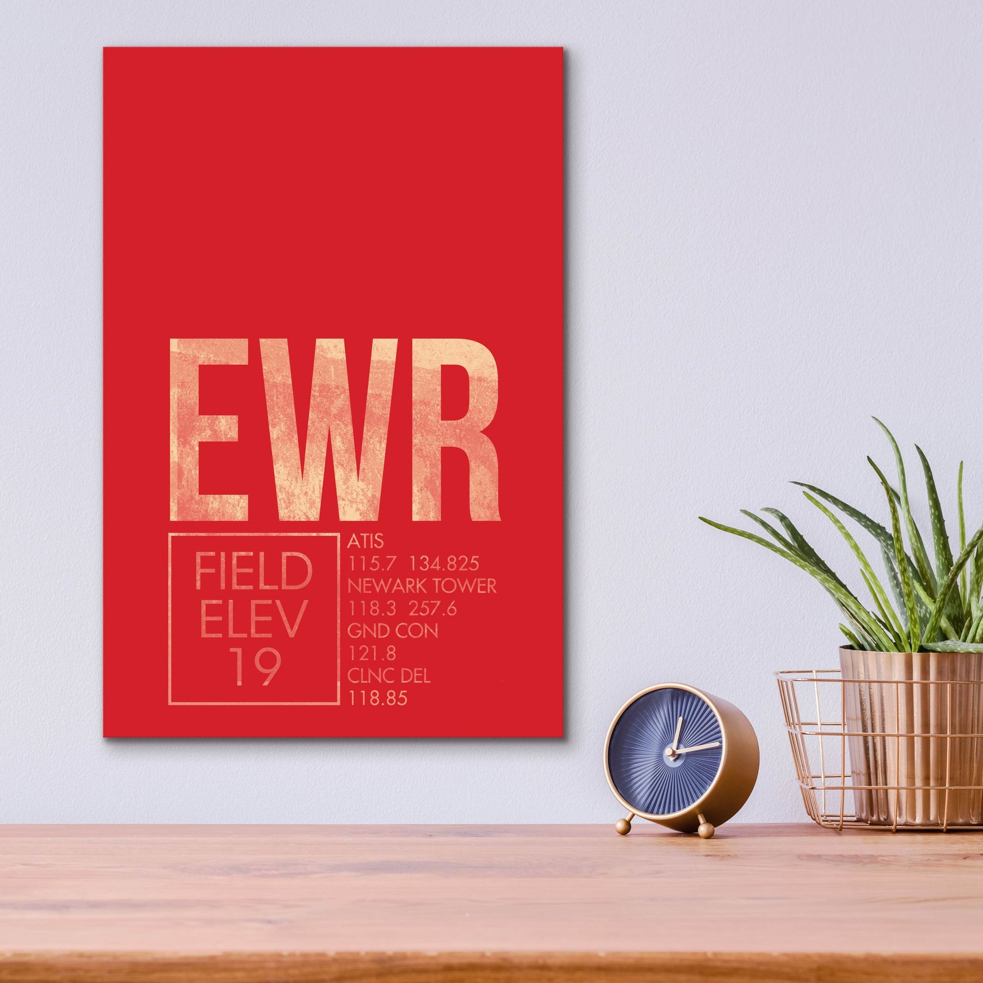 Epic Art 'EWR ATC' by O8 Left, Acrylic Glass Wall Art,12x16