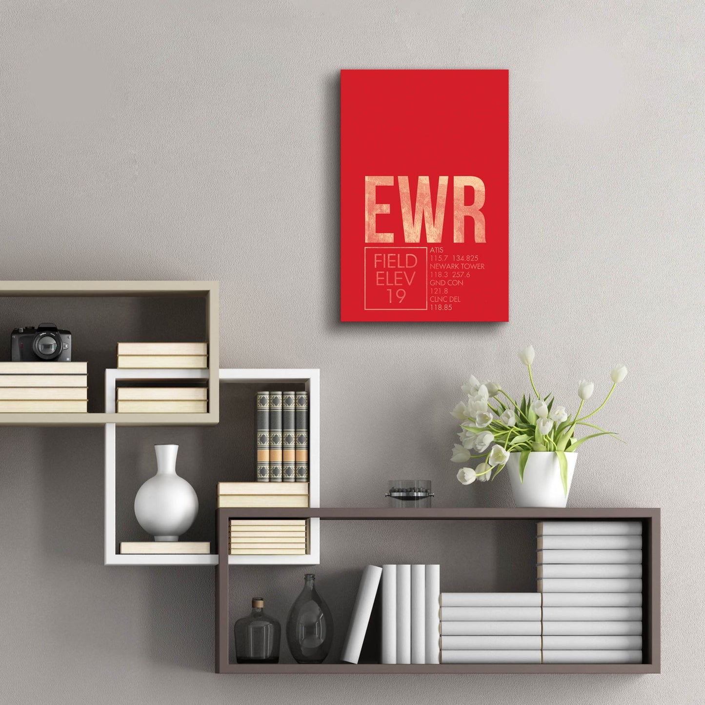 Epic Art 'EWR ATC' by O8 Left, Acrylic Glass Wall Art,16x24