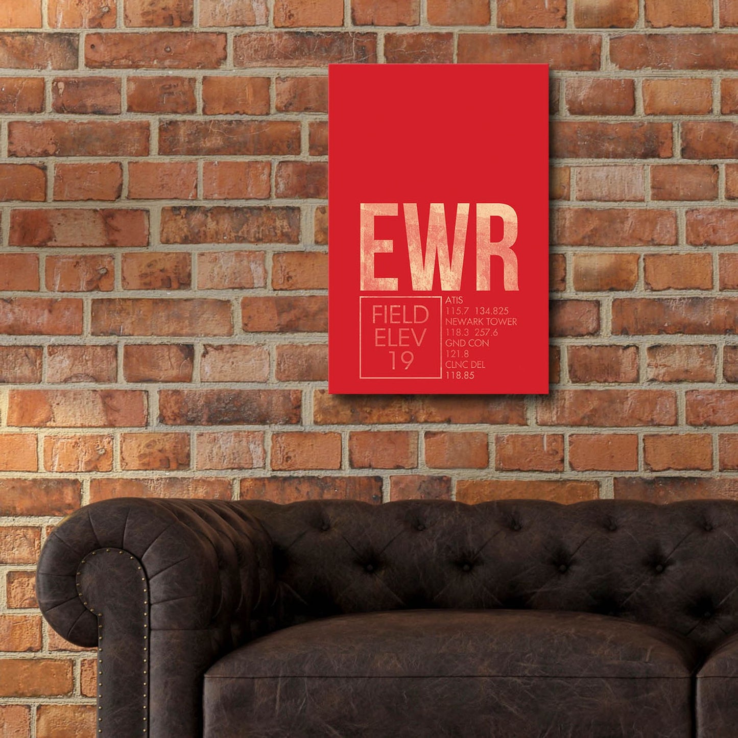 Epic Art 'EWR ATC' by O8 Left, Acrylic Glass Wall Art,16x24